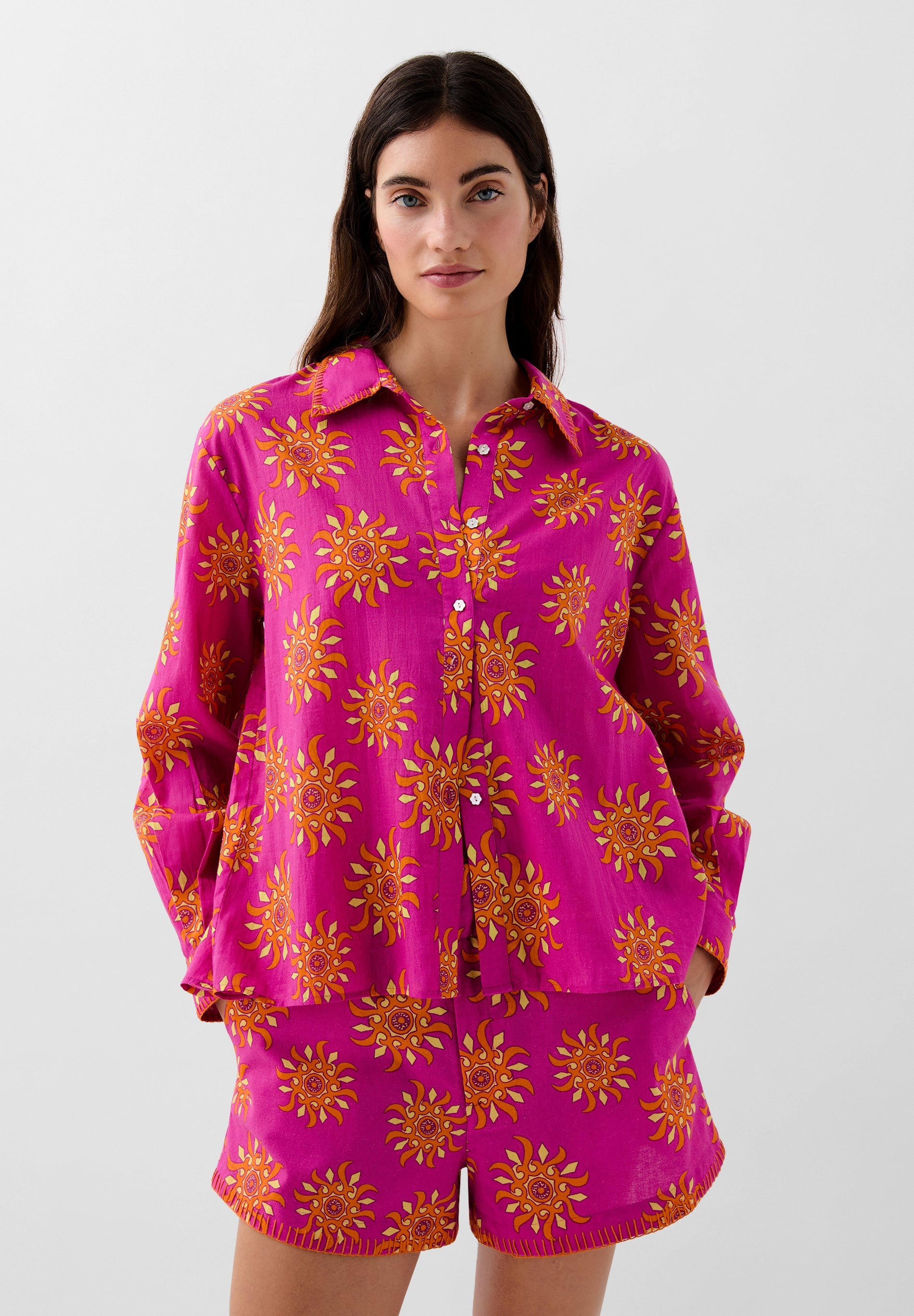 SC SUN COLOUR PRINT SHIRT