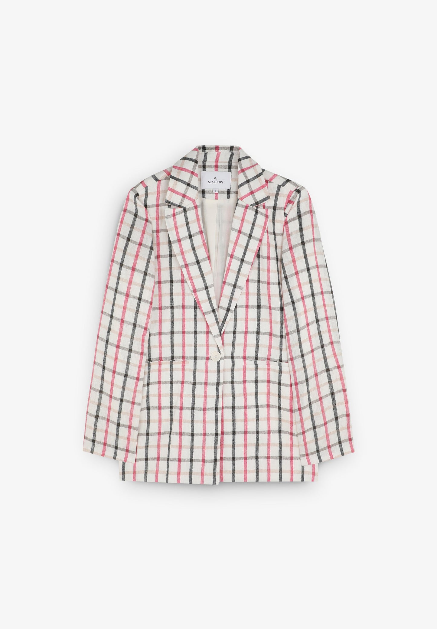 GINGHAM LINEN BLAZER