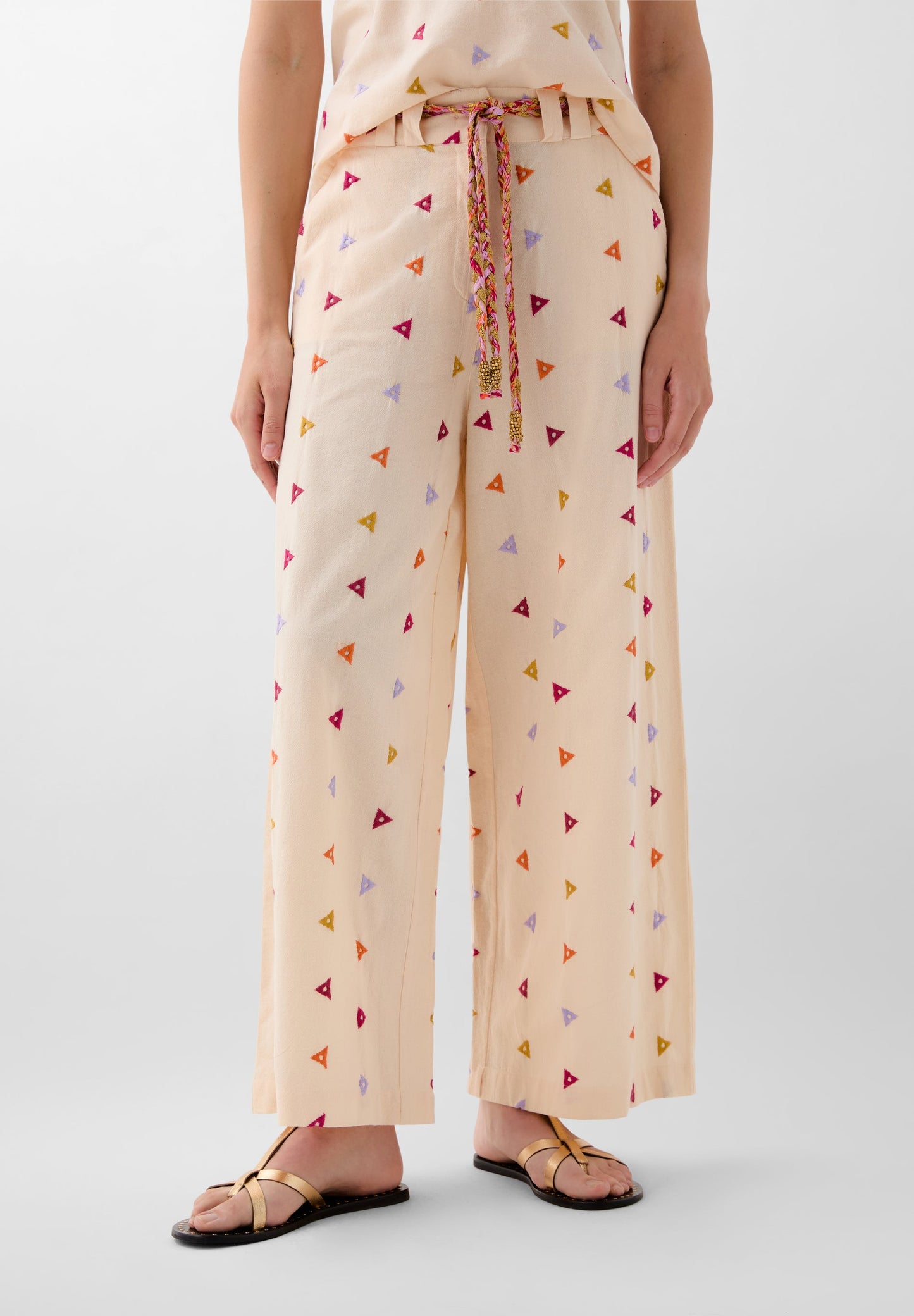EMBROIDERED TRIANGLE TROUSERS