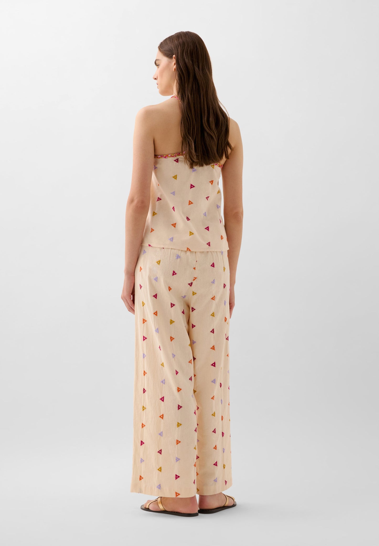 EMBROIDERED TRIANGLE TROUSERS