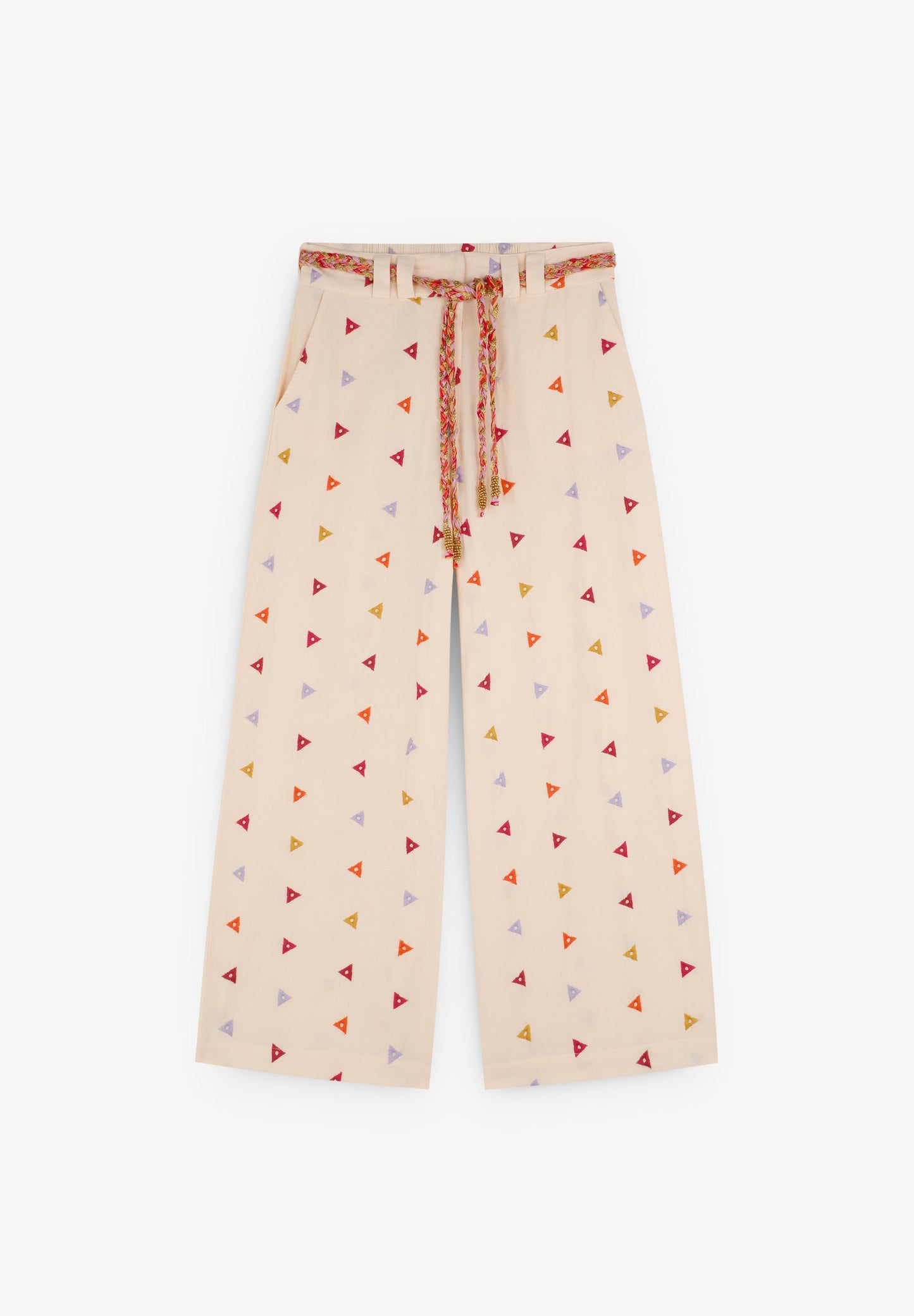 EMBROIDERED TRIANGLE TROUSERS