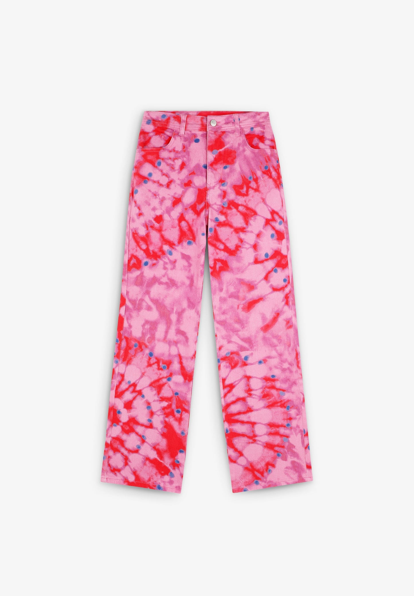 SC SUMMER PRINT DENIM TROUSERS