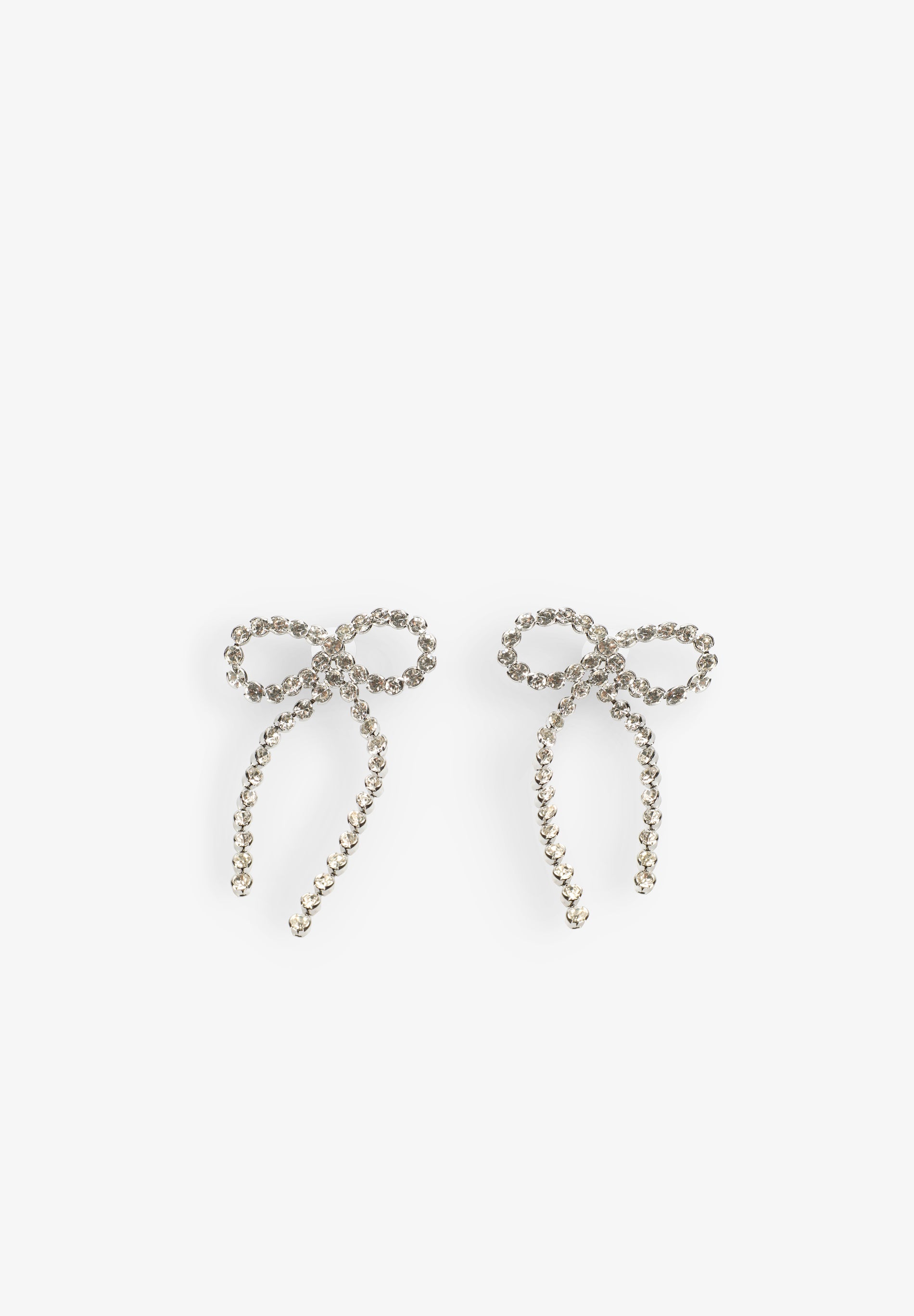 SCALPERS X LOVE STORIES BOW EARRINGS WITH CRYSTAL DETAILS