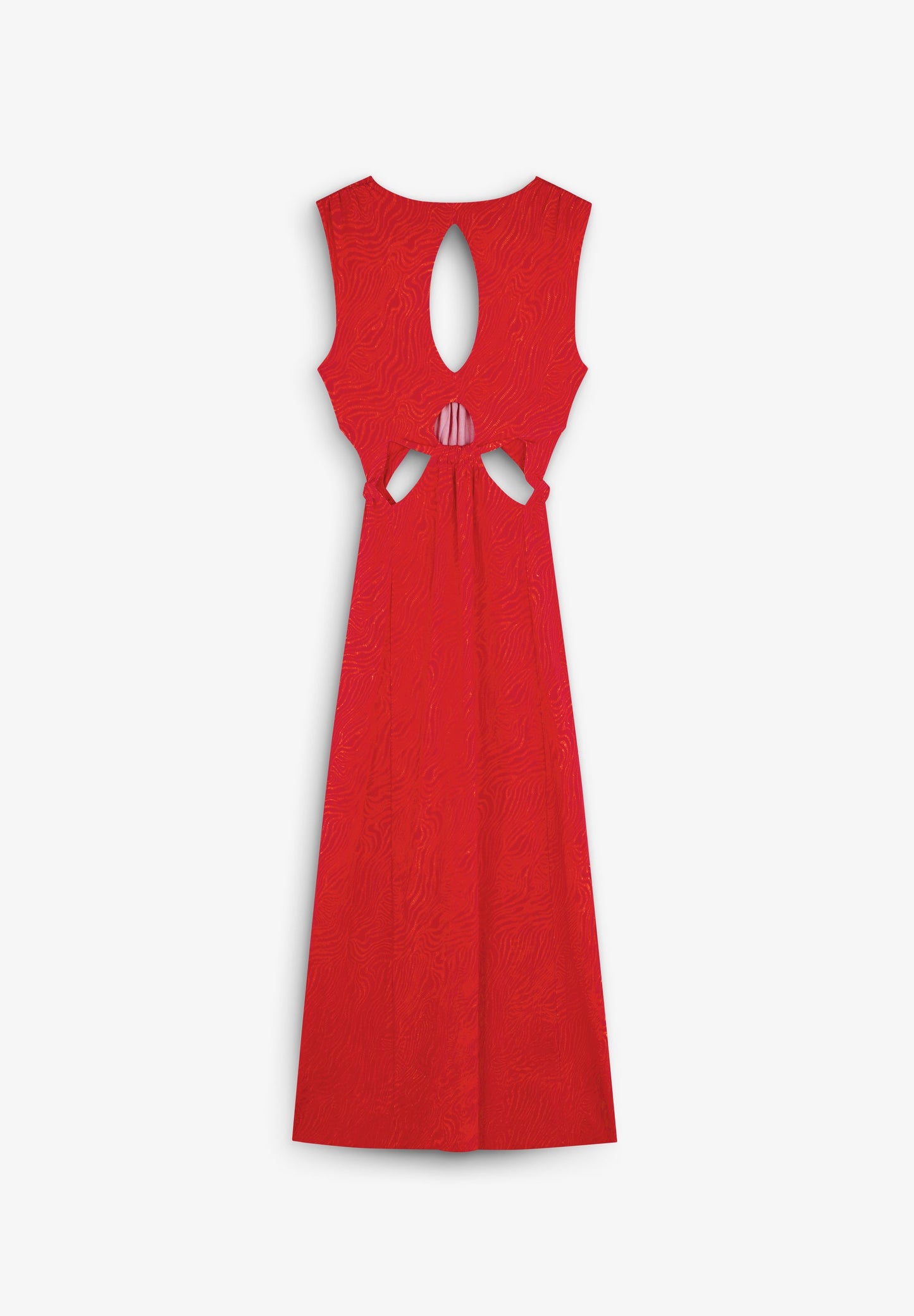 DRESS WITH KNOT DETAIL AND SLITS