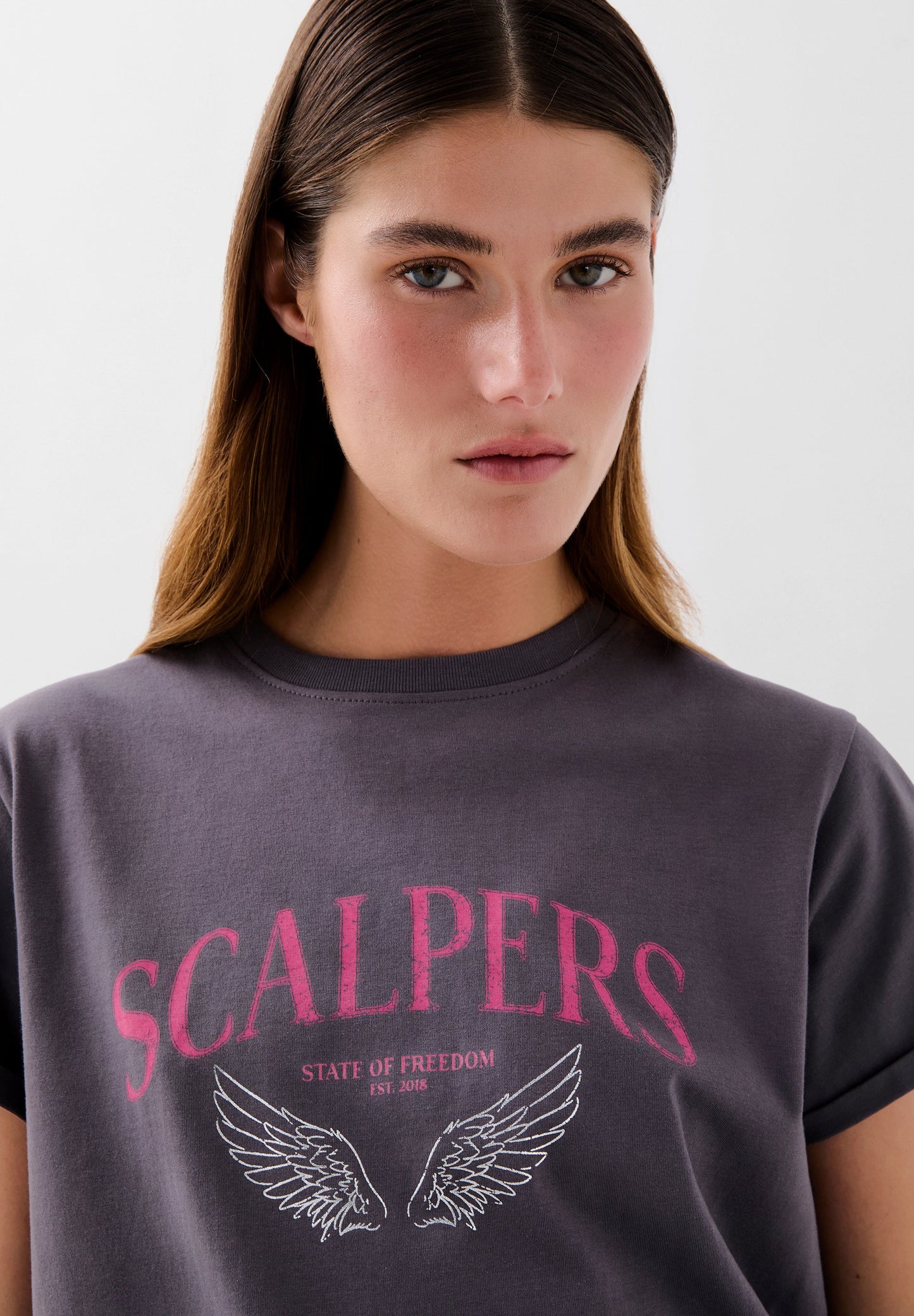 T-SHIRT WITH WINGS LOGO PRINT