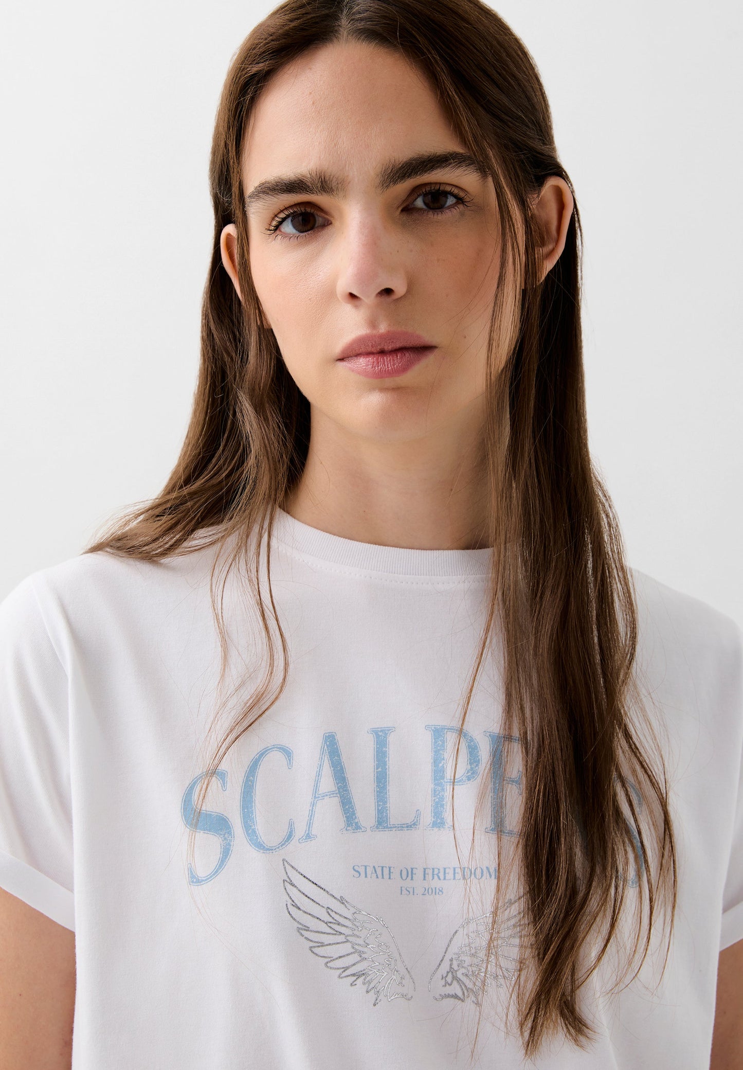 T-SHIRT WITH WINGS LOGO PRINT