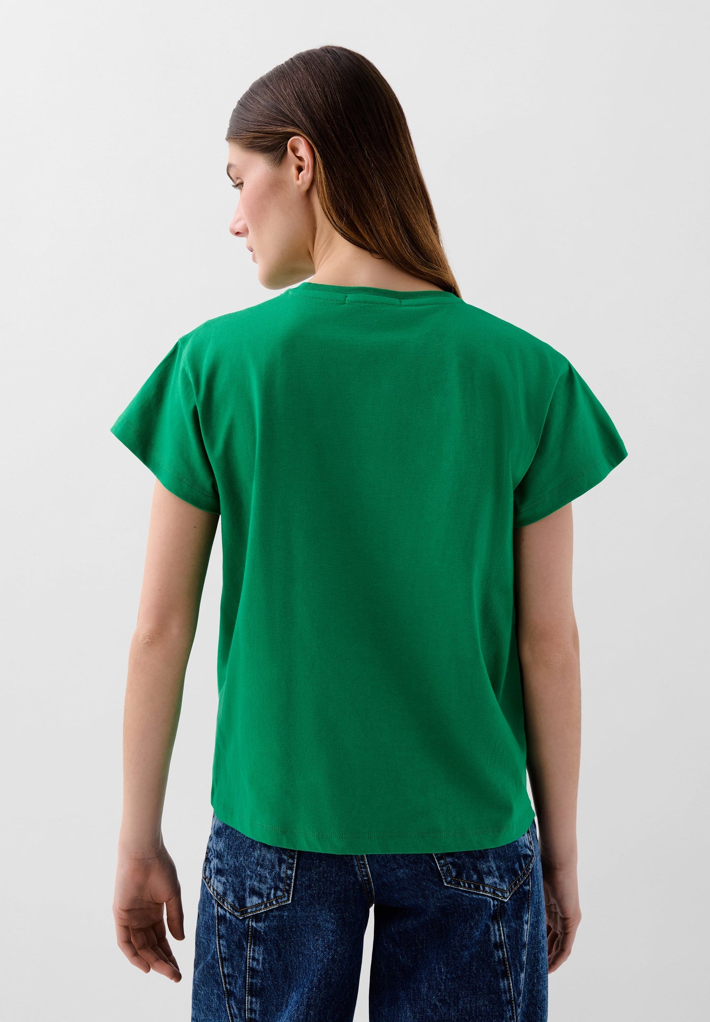 T-SHIRT WITH FRONT LOGO PRINT