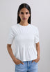 SMOCKED T-SHIRT