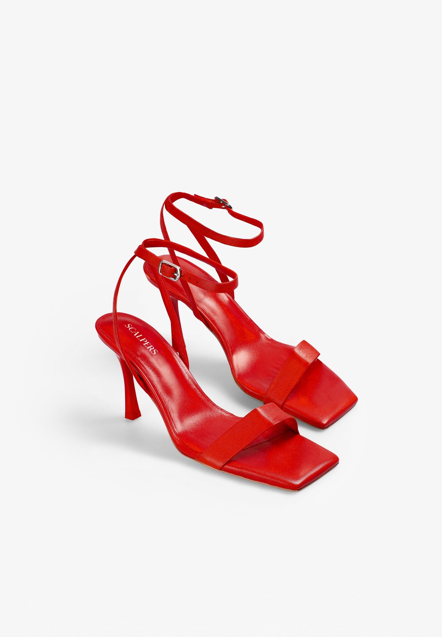 LEATHER HEELED SANDALS