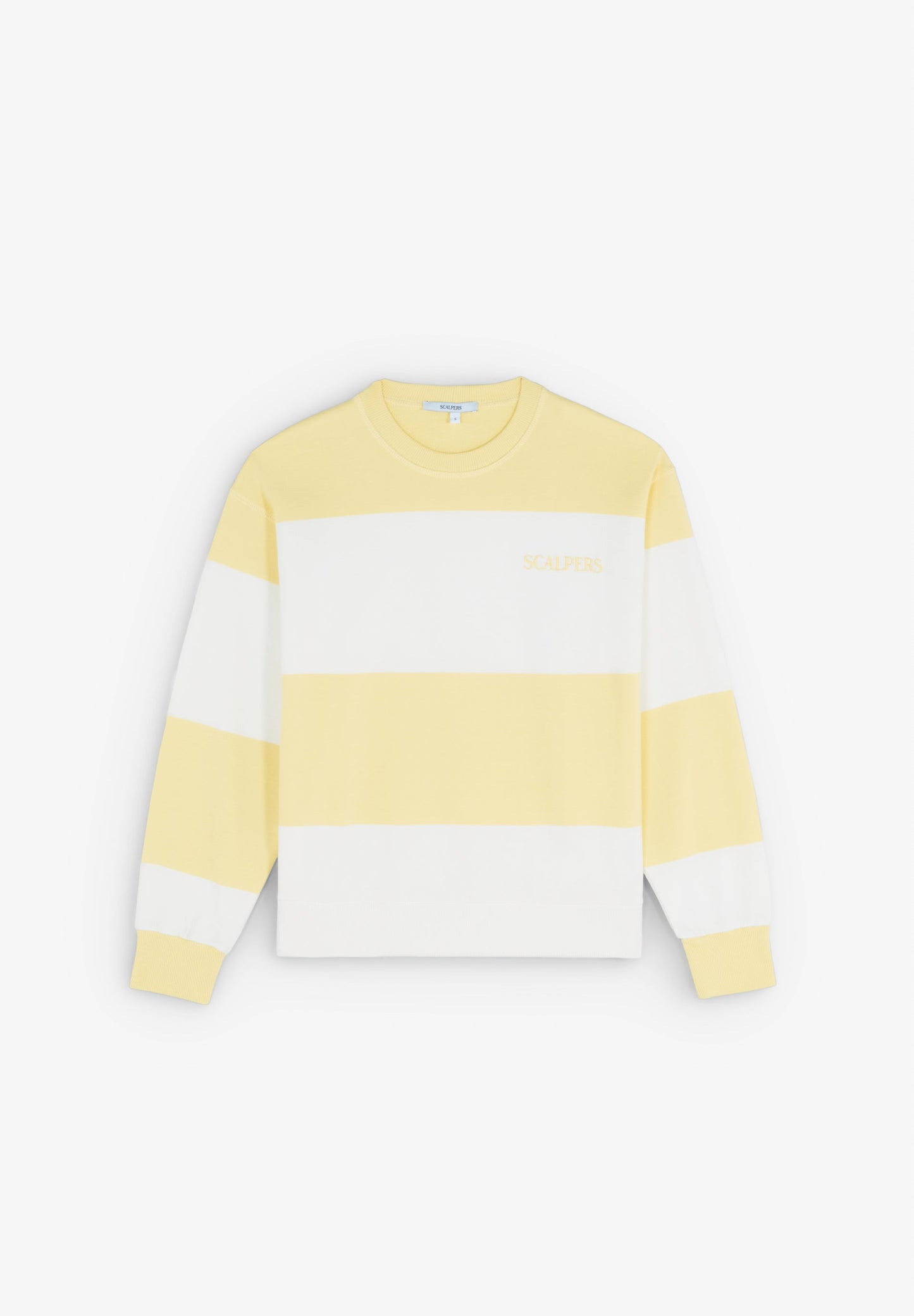 STRIPED SWEATSHIRT WITH EMBROIDERED LOGO