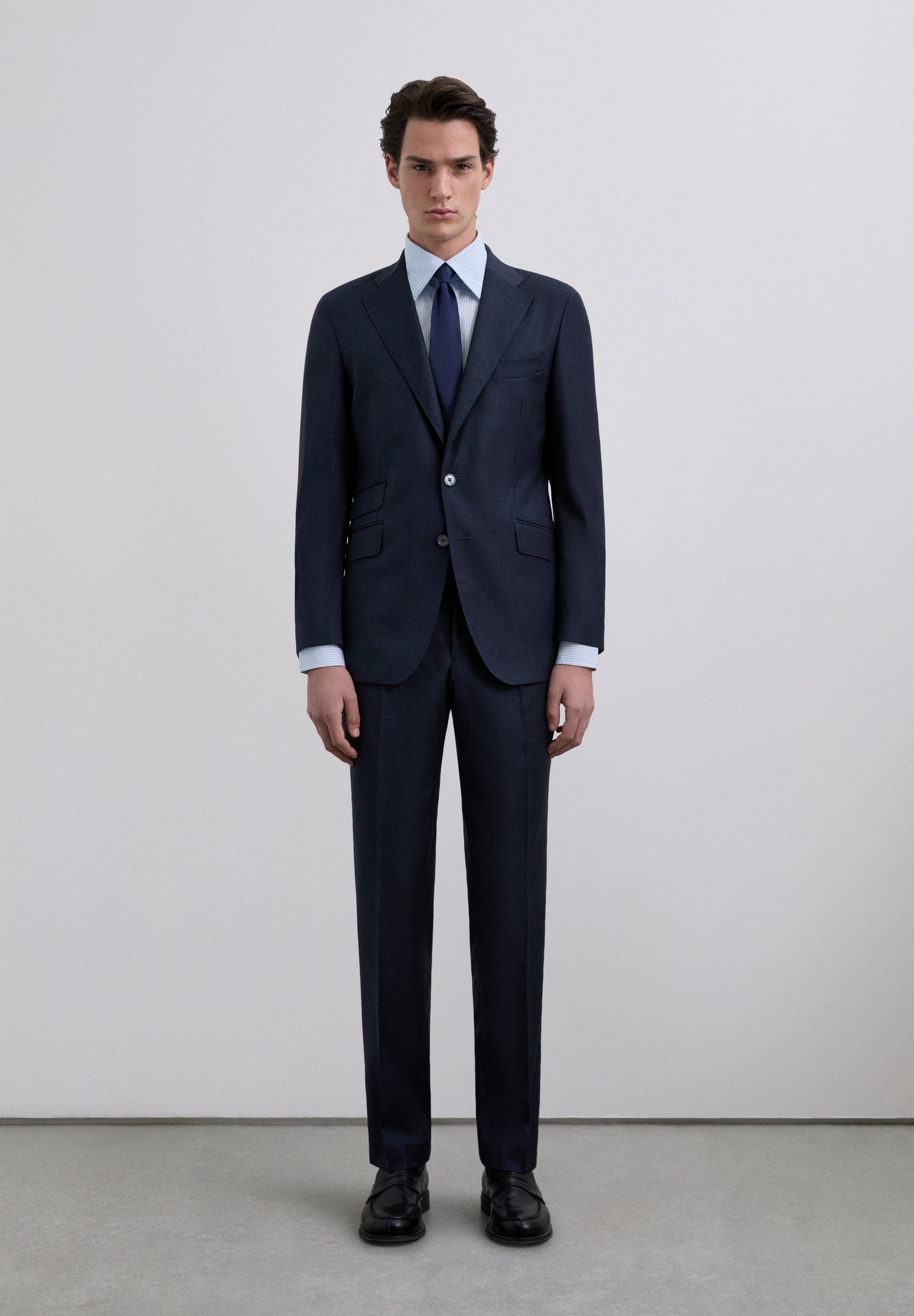 100% WOOL SUIT TROUSERS