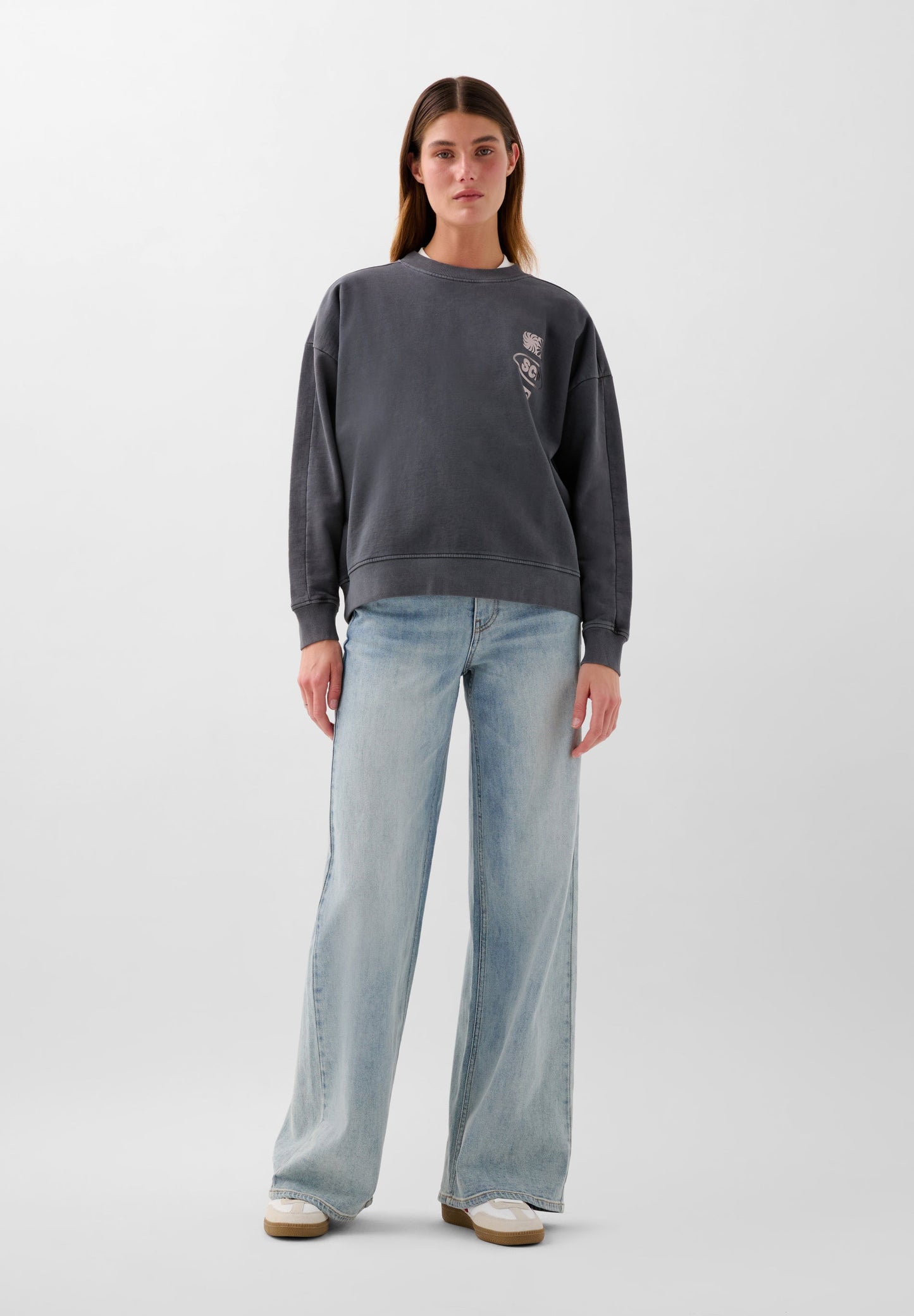 FADED PRINT SWEATSHIRT