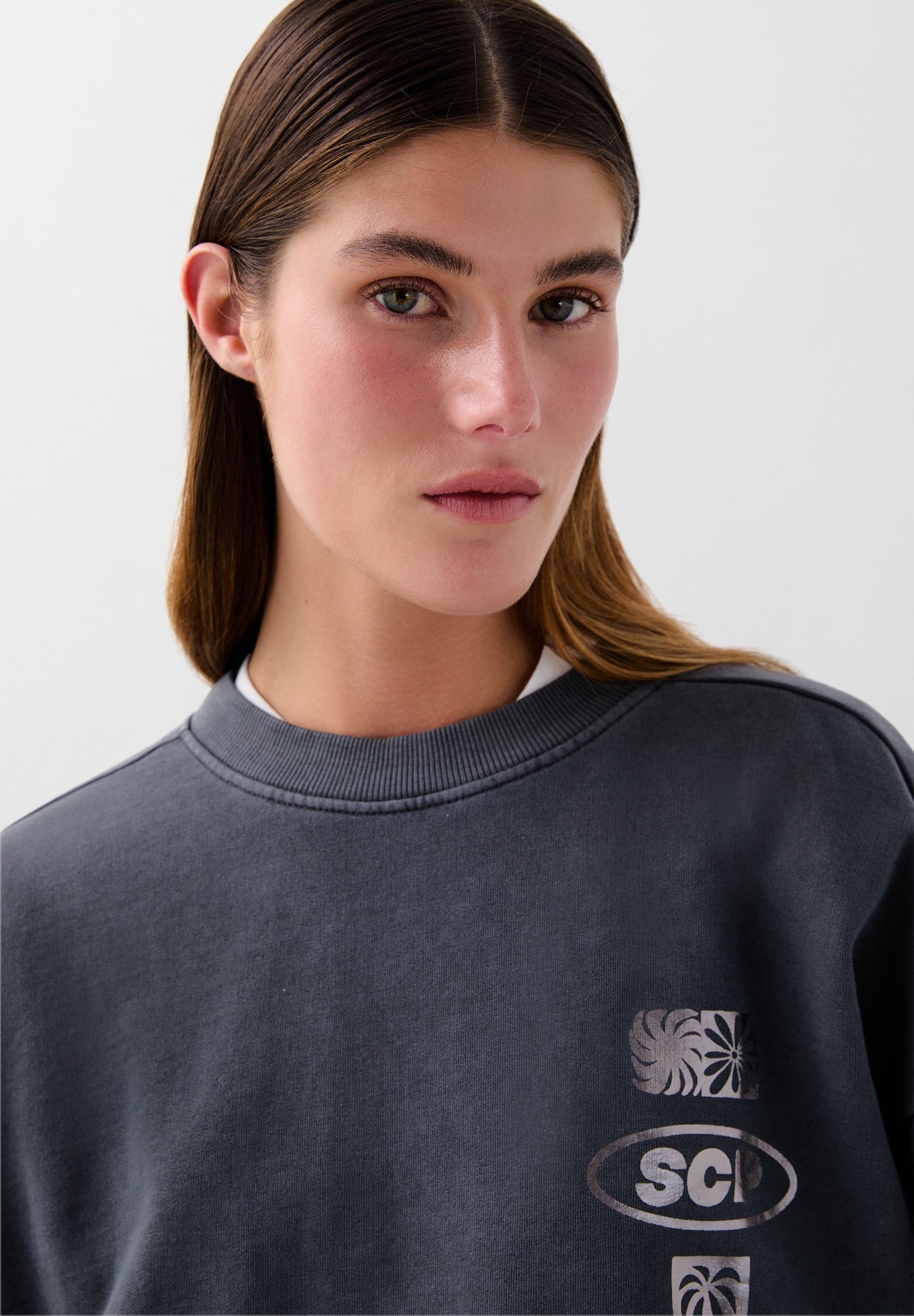 FADED PRINT SWEATSHIRT
