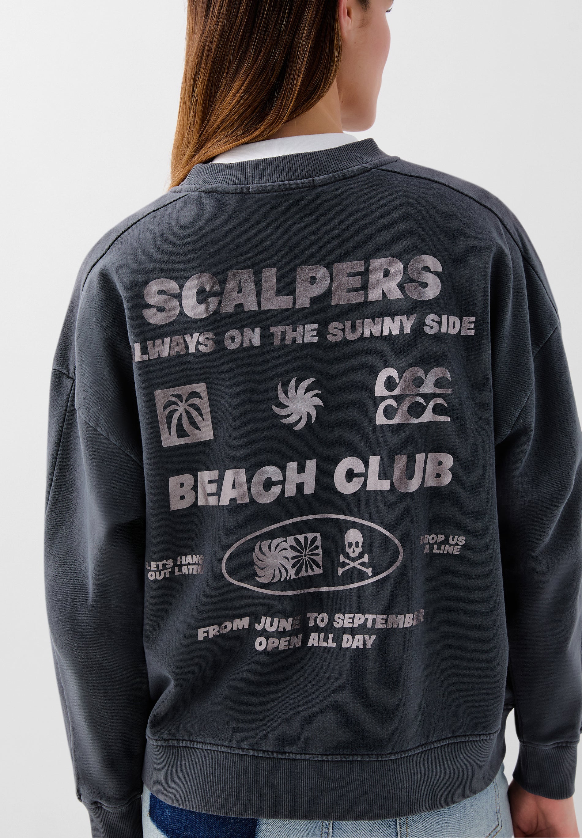 FADED PRINT SWEATSHIRT