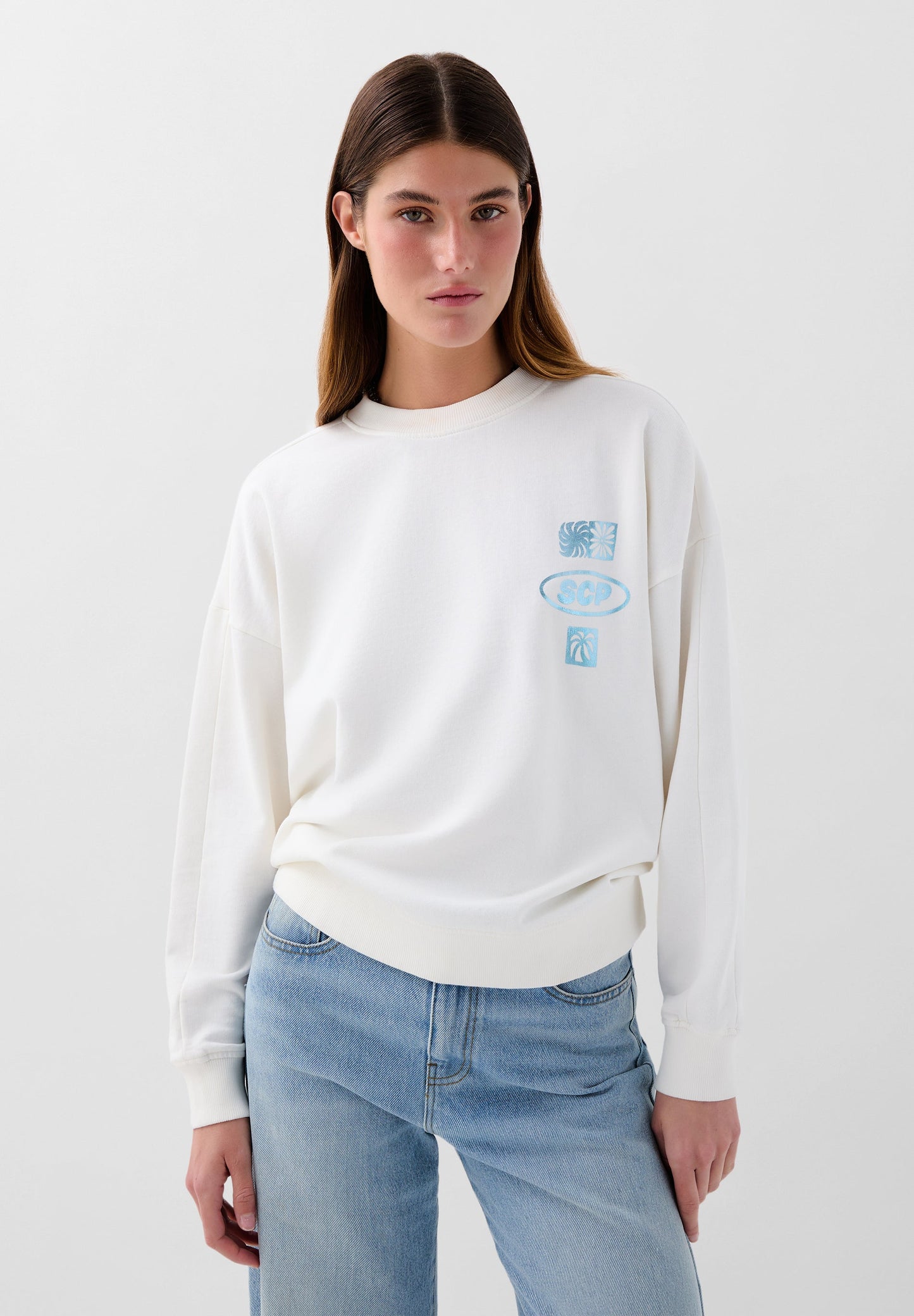 FADED PRINT SWEATSHIRT
