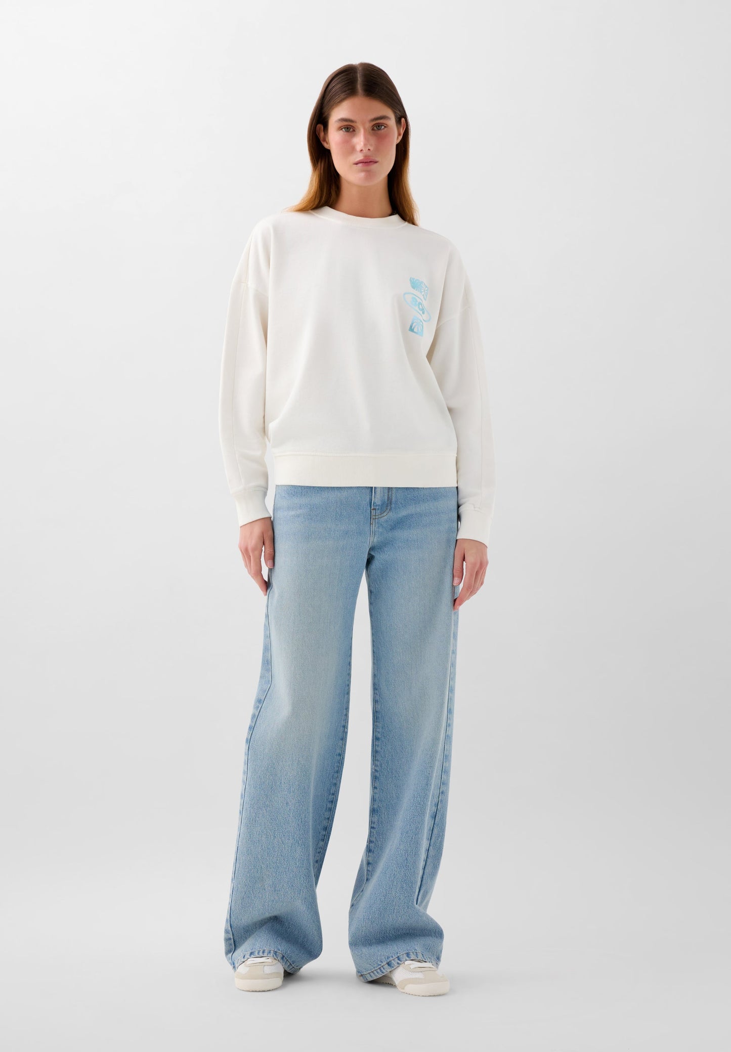 FADED PRINT SWEATSHIRT