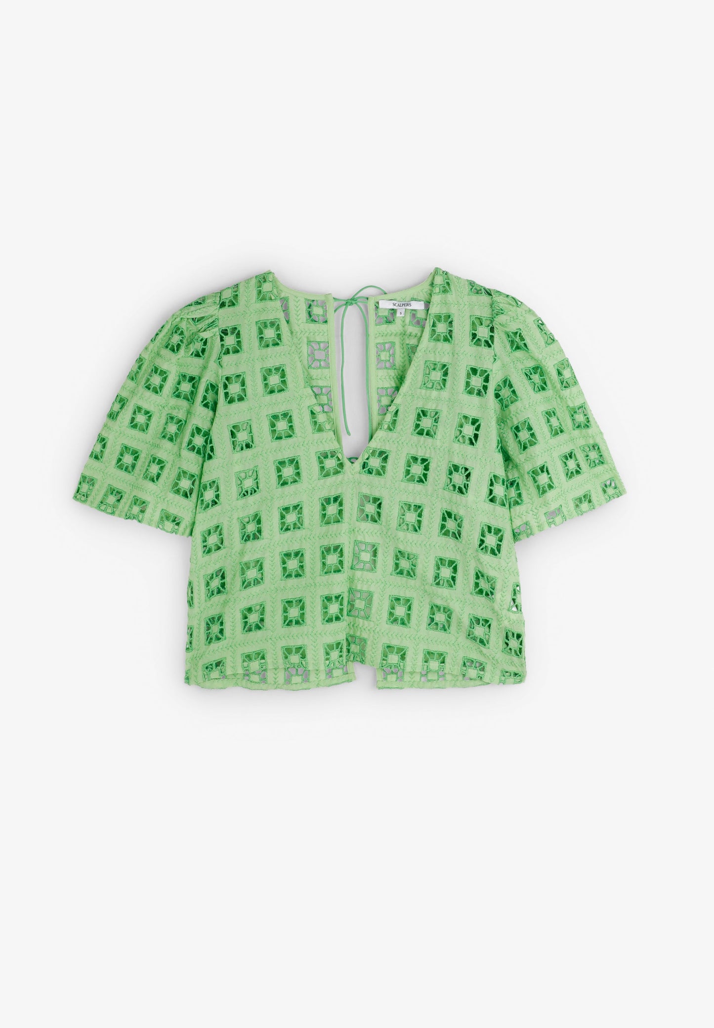 TOP WITH EMBROIDERED DETAILS