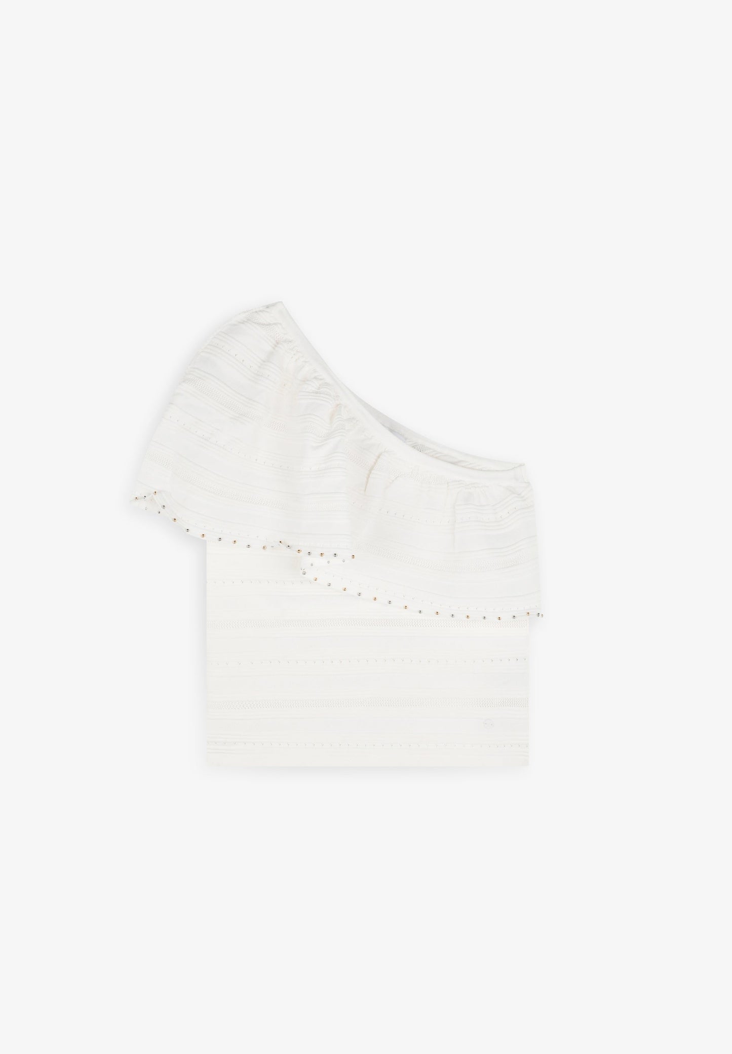 SC ASYM KNIT STUDS TOP
