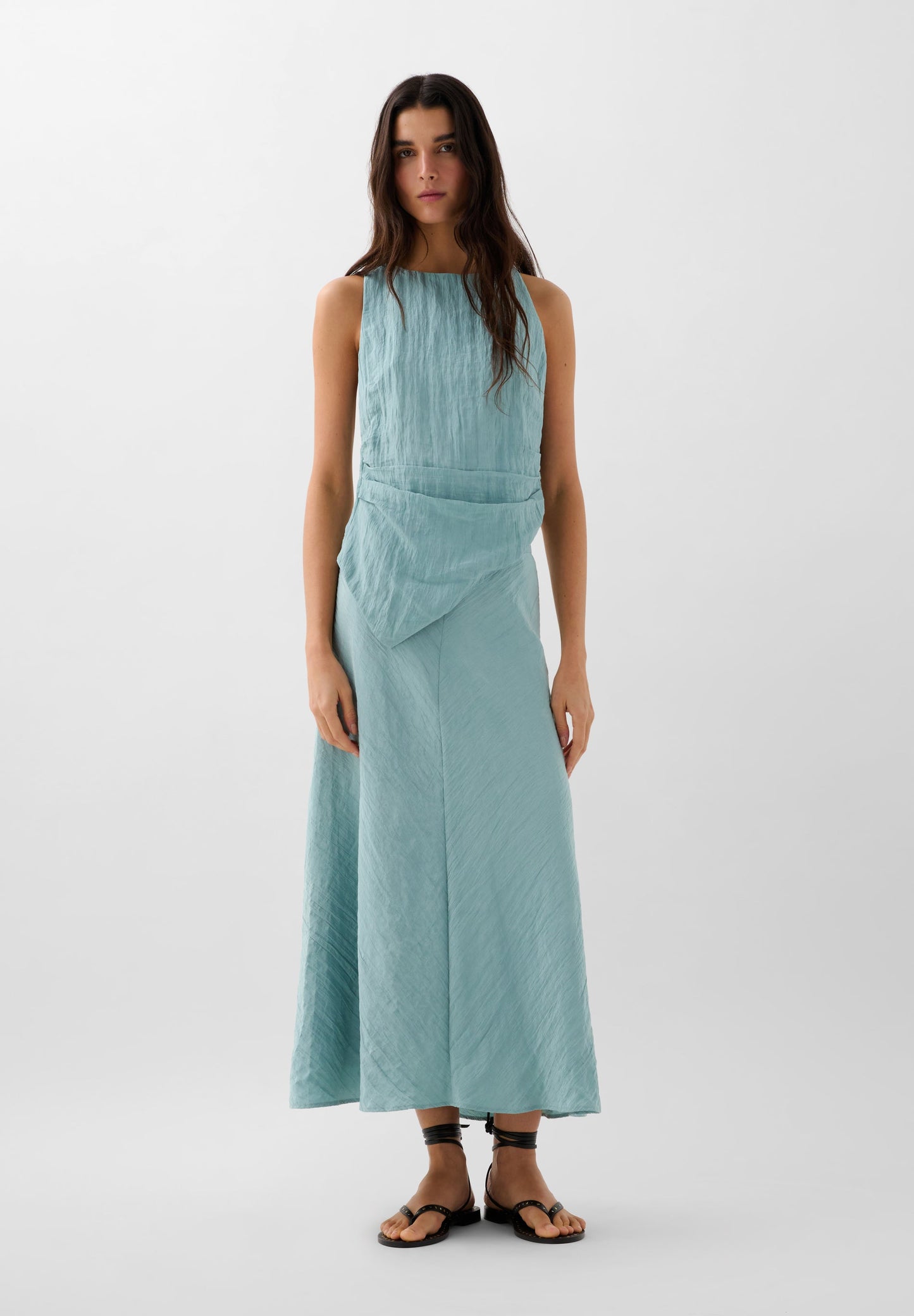 ASYMMETRIC PLEATED TOP