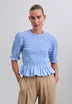 RUCHED SHORT SLEEVE TOP