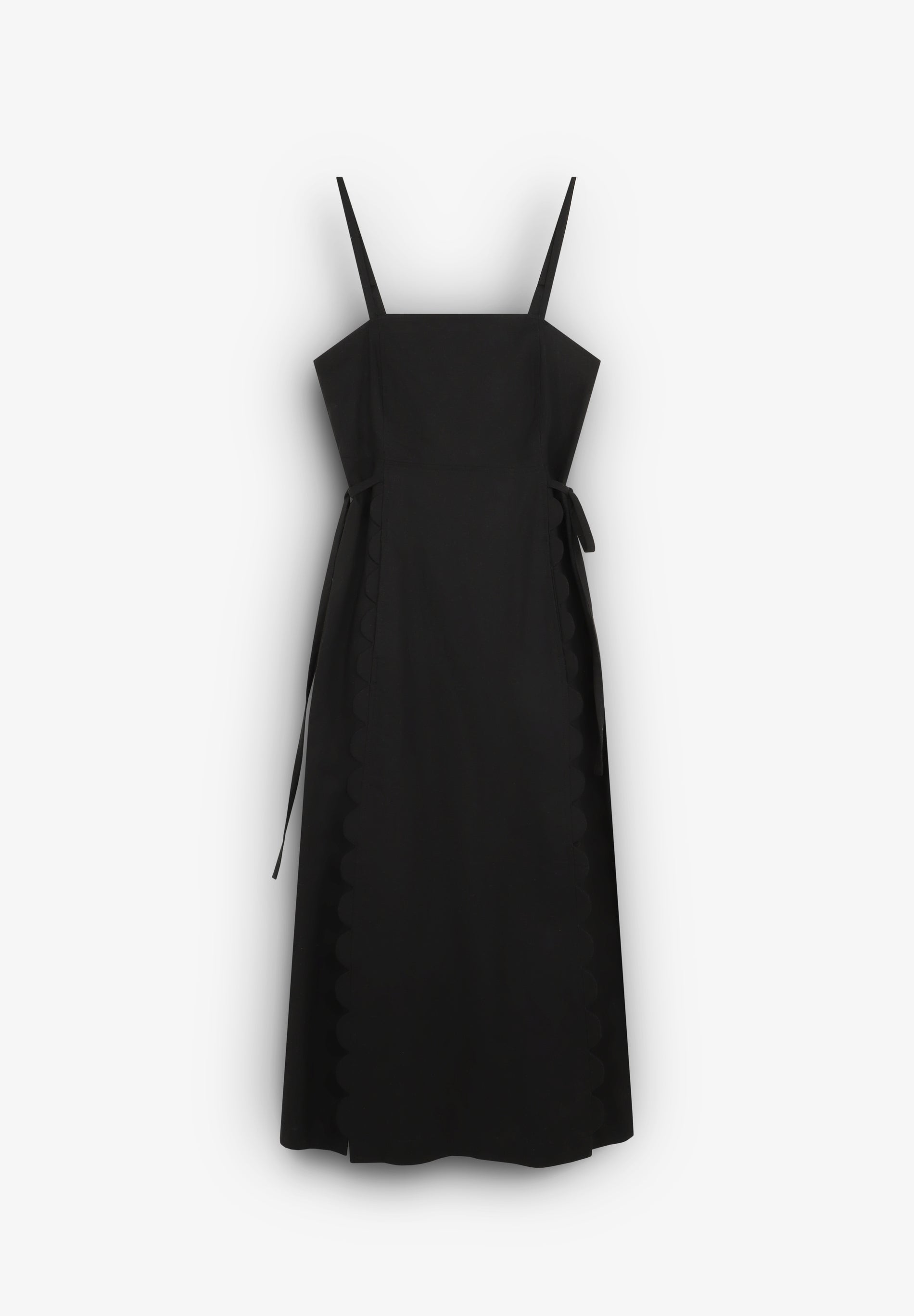DRESS WITH VENTS AND BOW