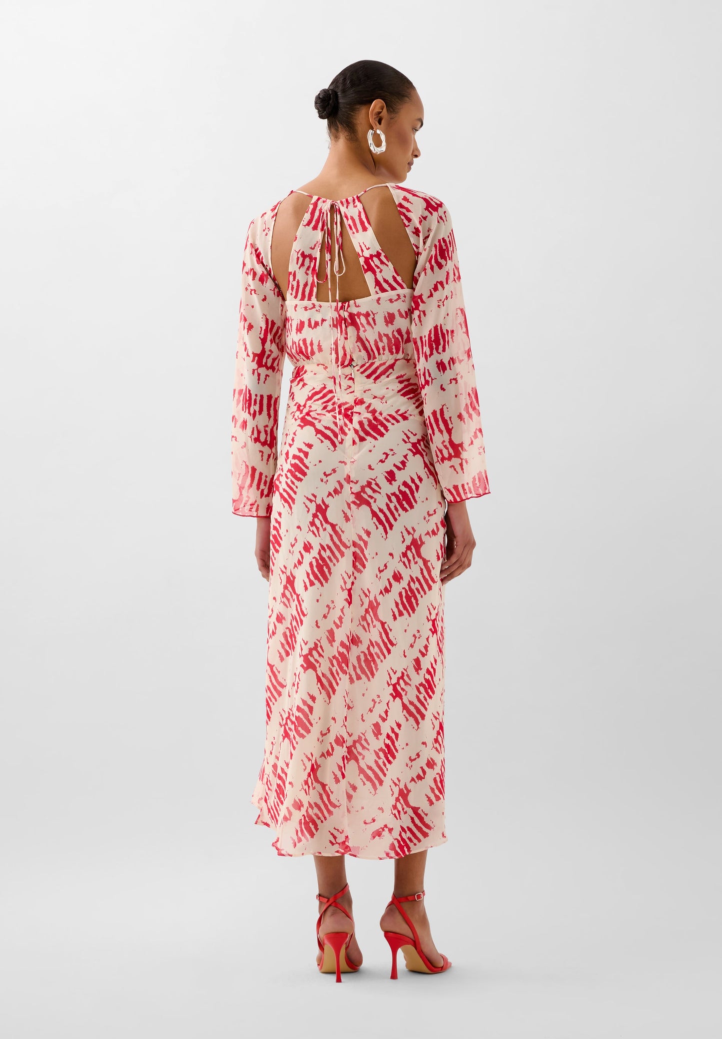 MULTI-POSITION PRINTED DRESS