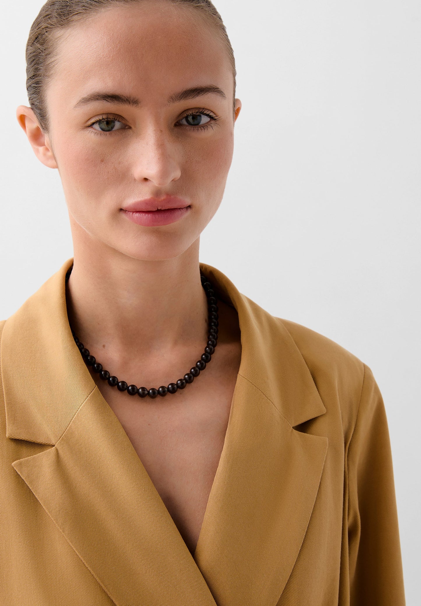 DOUBLE-BREASTED BLAZER WITH BOW