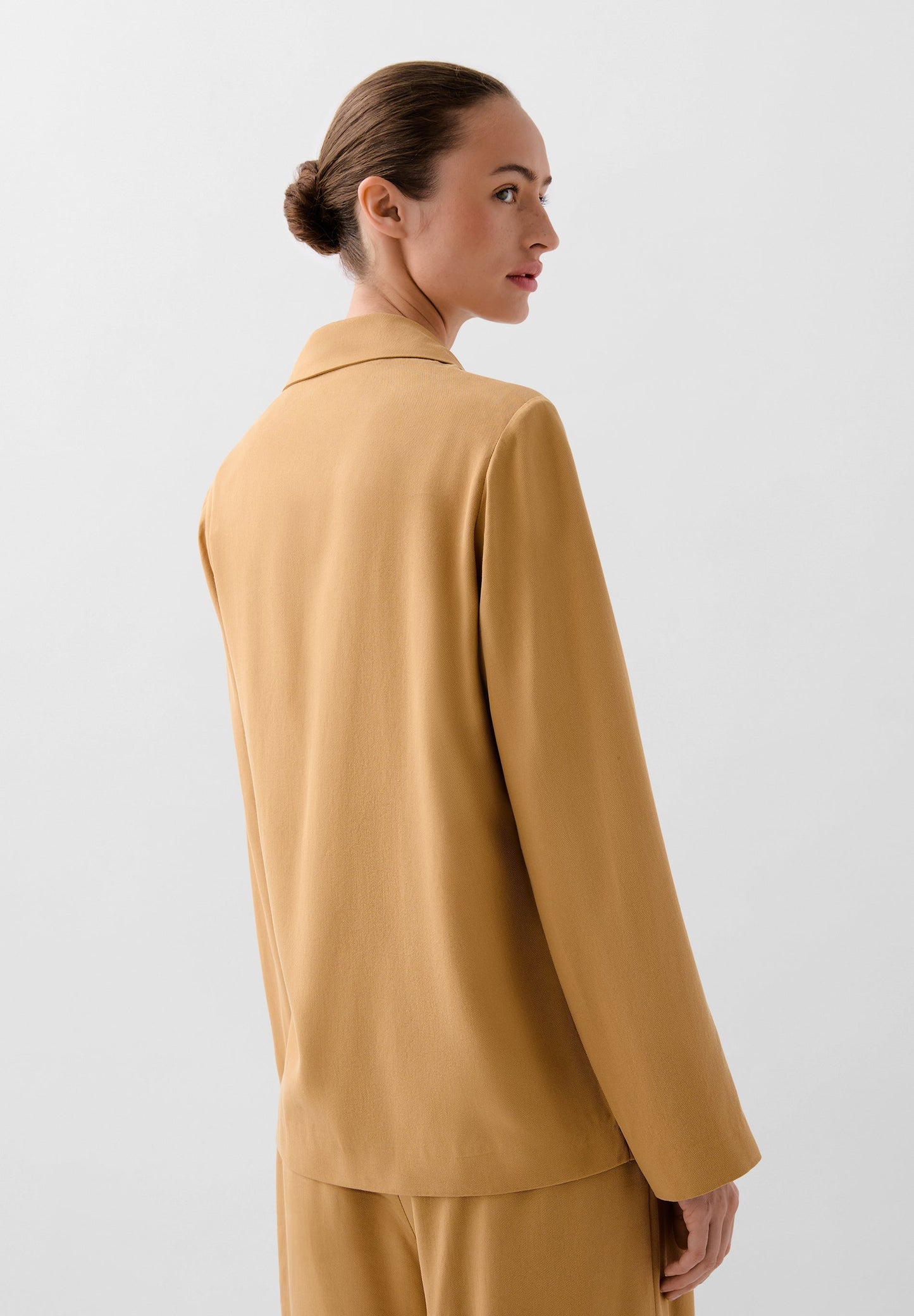 DOUBLE-BREASTED BLAZER WITH BOW