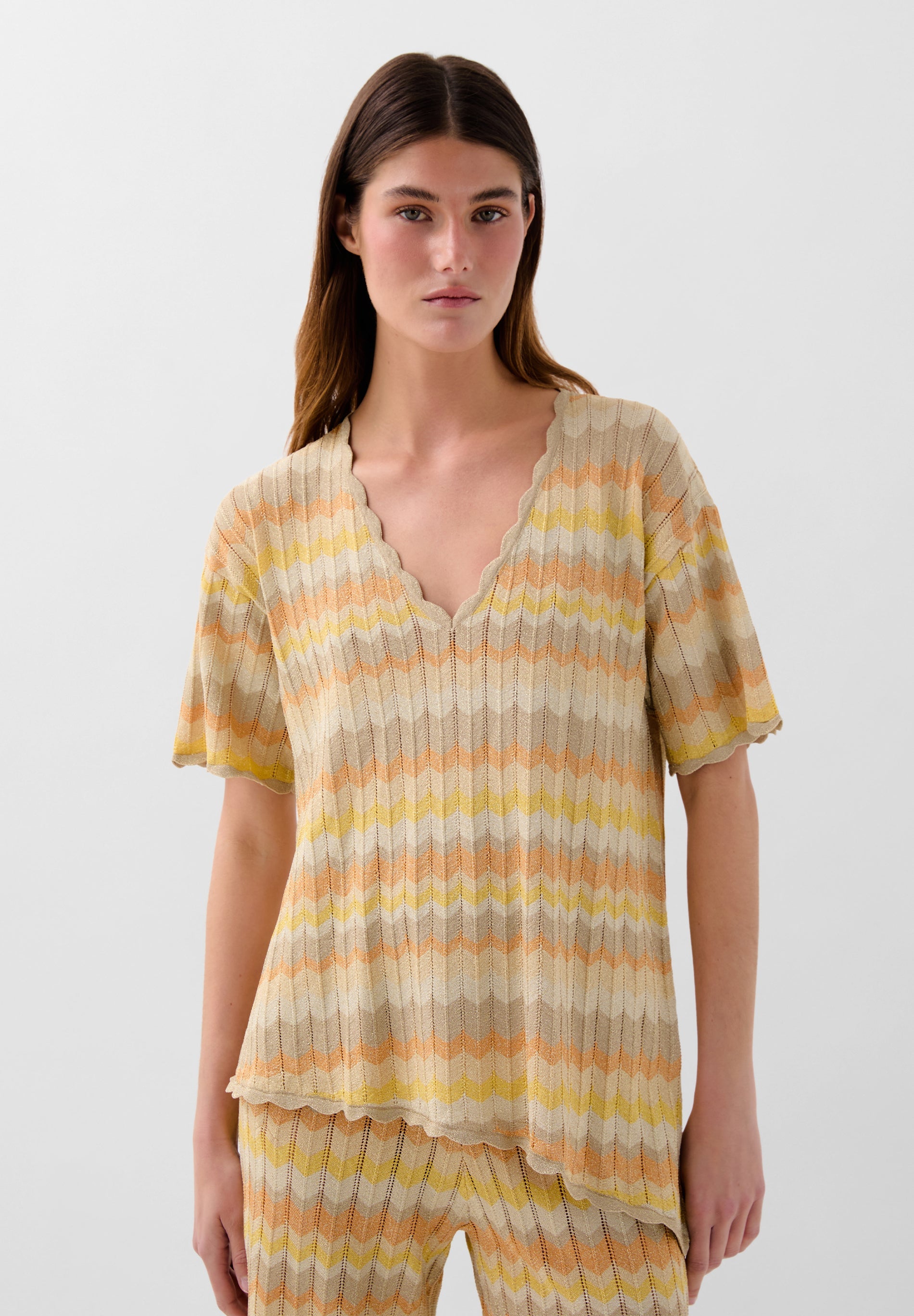 OPEN KNIT LUREX SWEATER