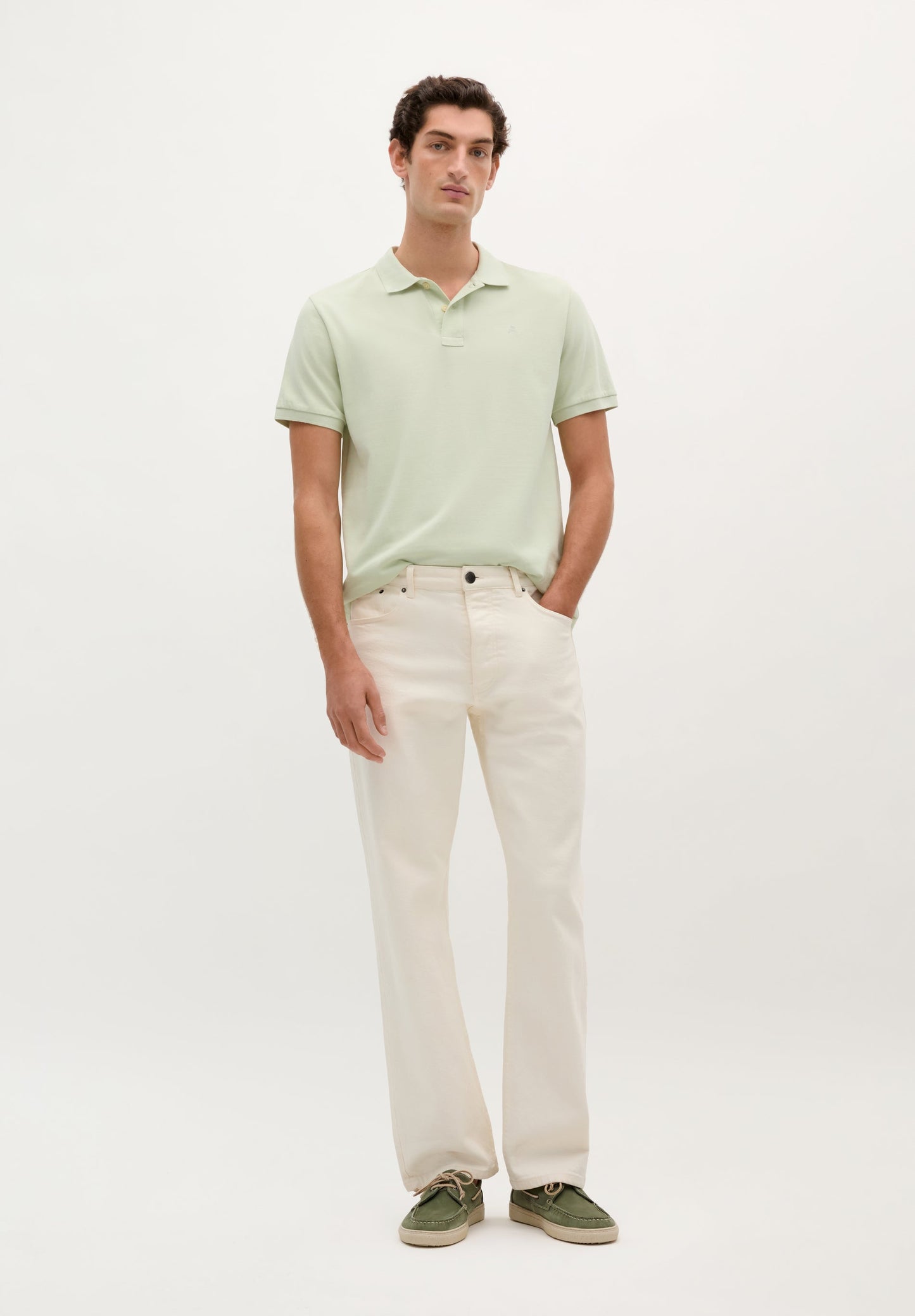 BASIC POLO SHIRT WITH SKULL DETAIL