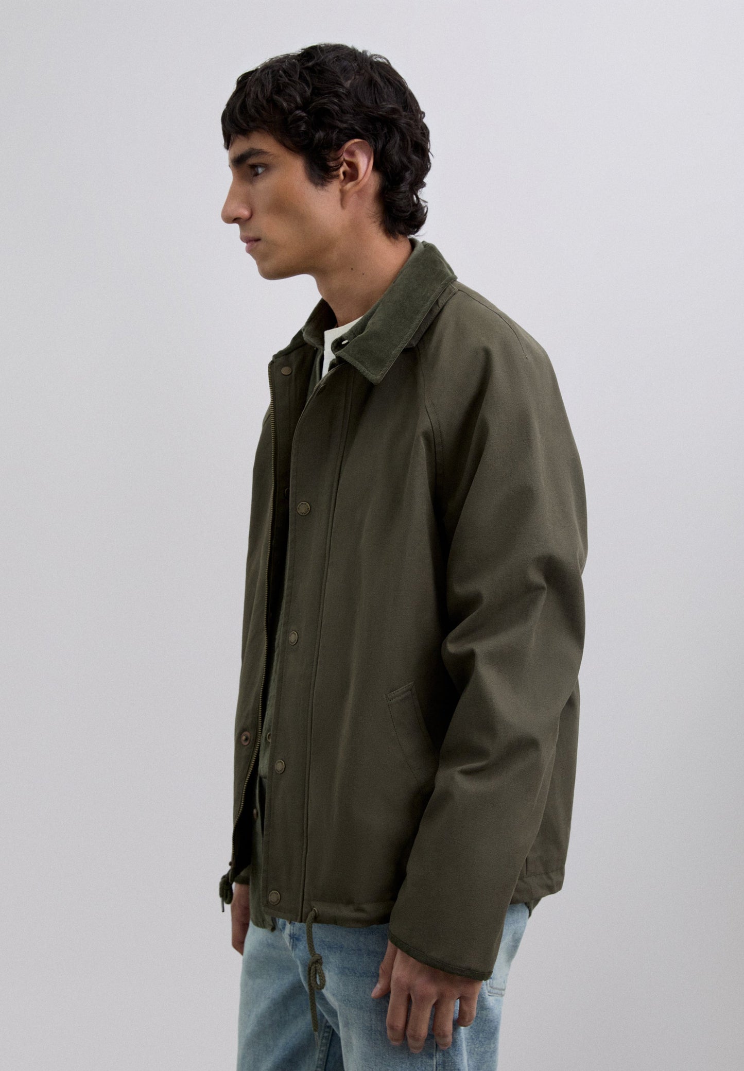 COTTON JACKET WITH HOOD