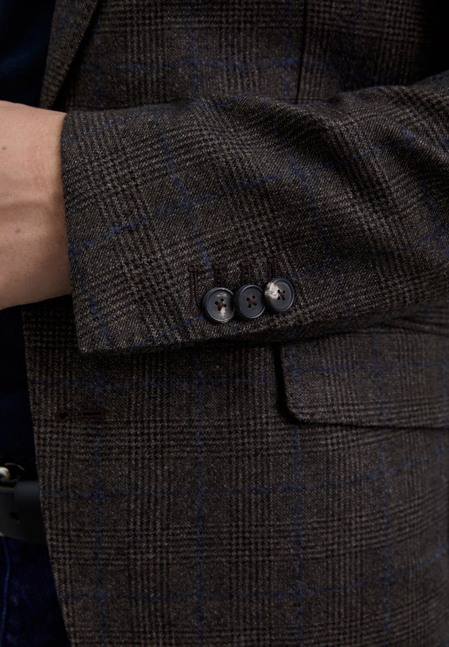 WOOL CHECK BLAZER