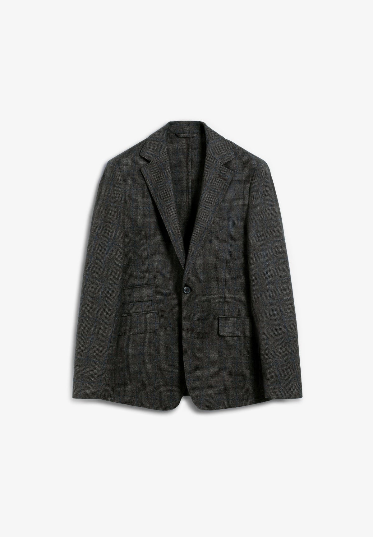 CHECKED WOOL BLAZER