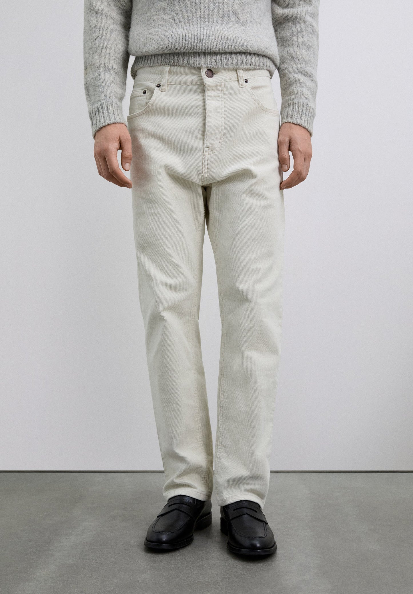 CROPPED CORDUROY TROUSERS