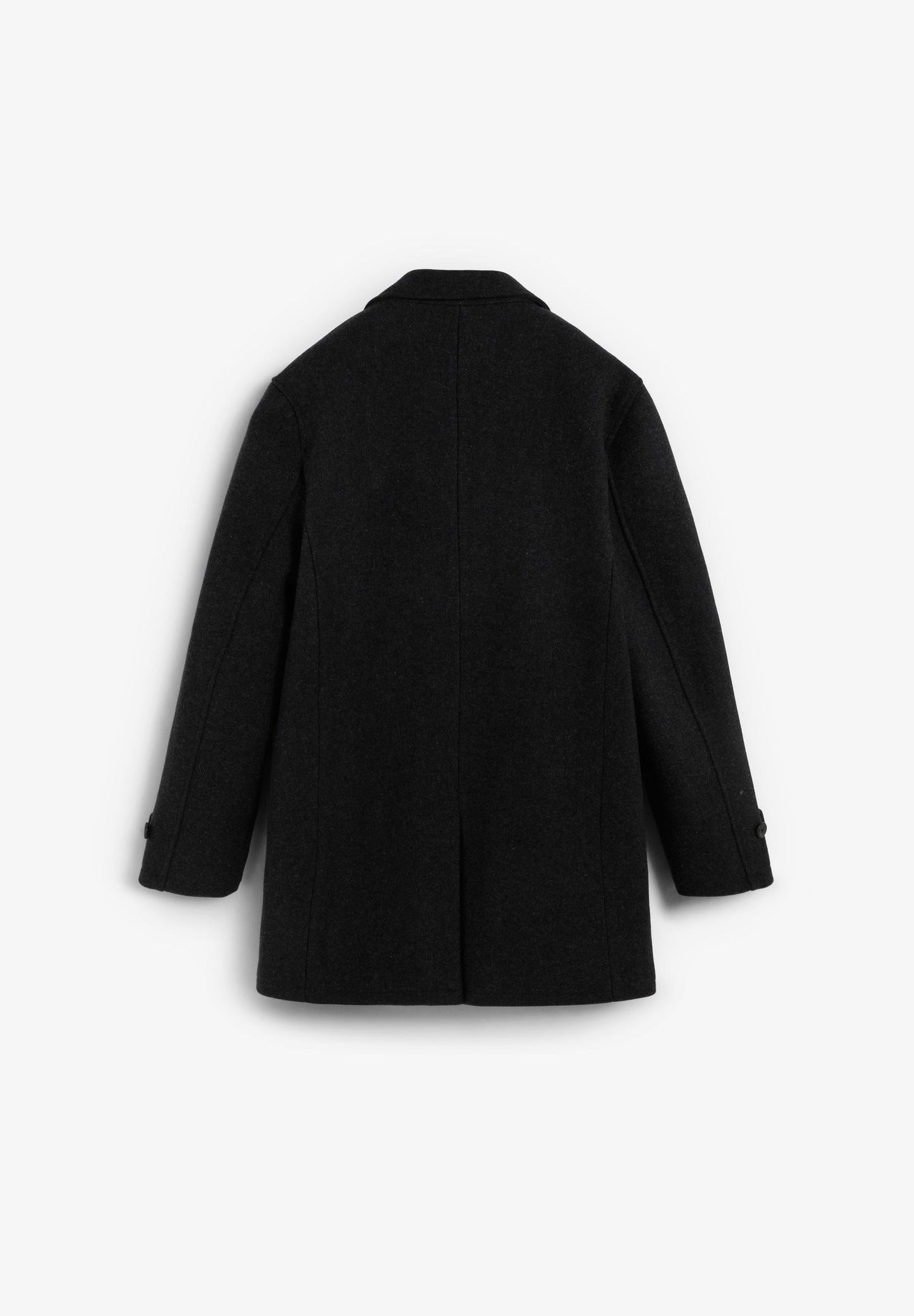 DOUBLE-BREASTED WOOL COAT
