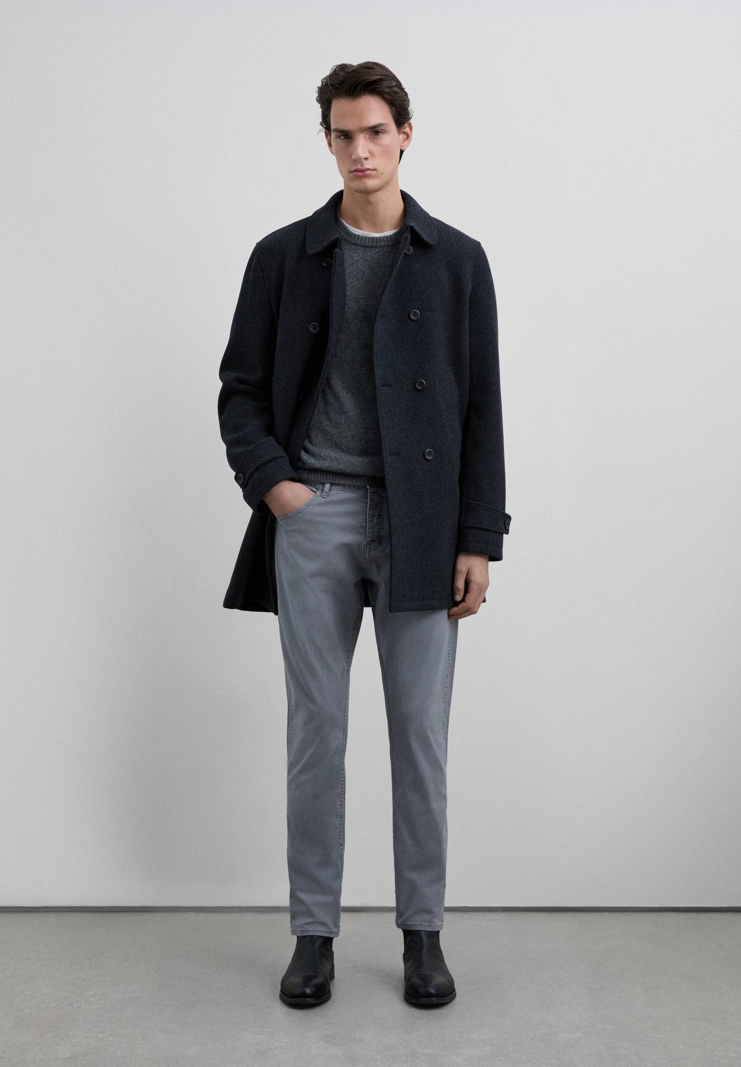 COTTON CHINO TROUSERS