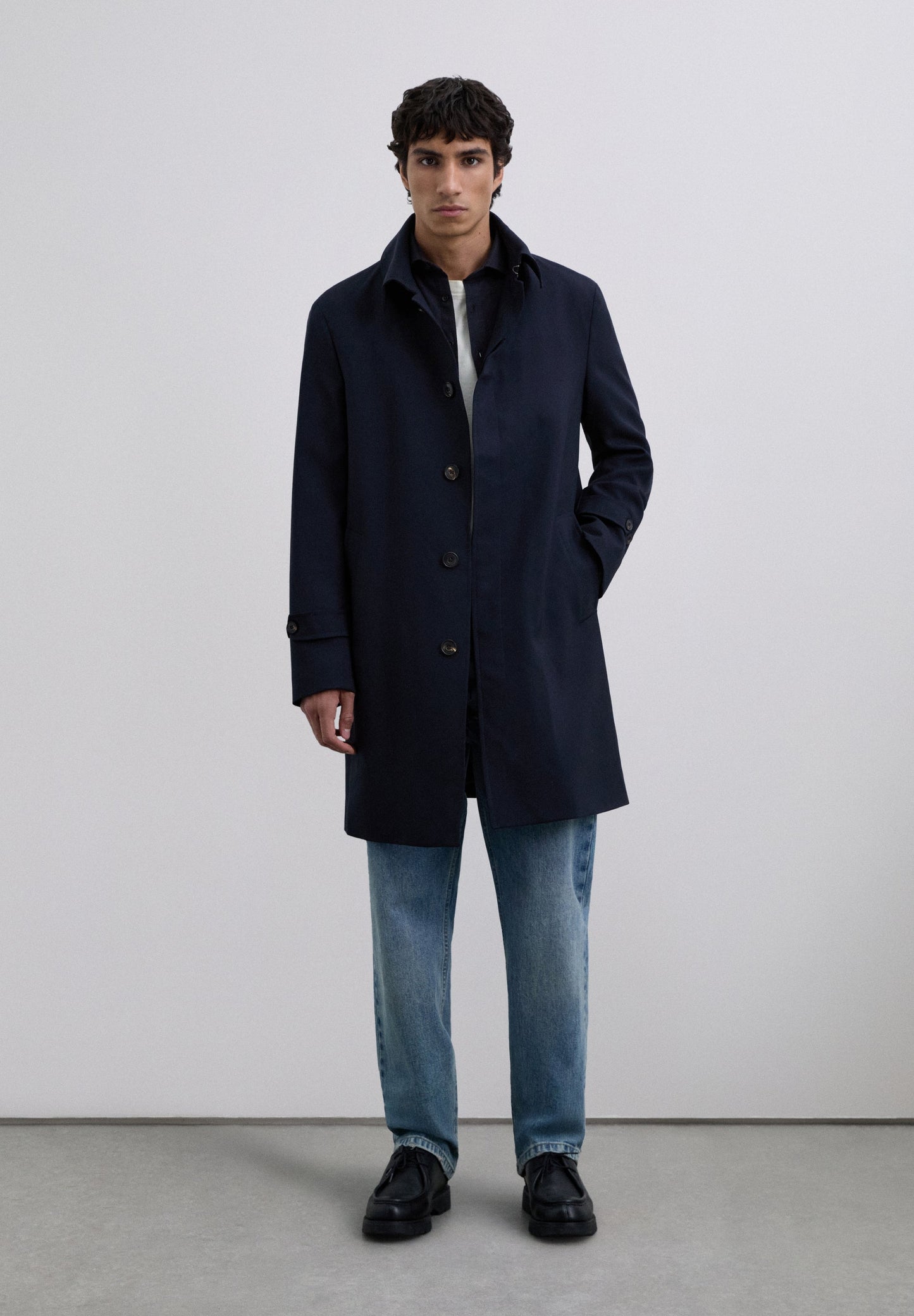 100% LEATHER TRENCH COAT