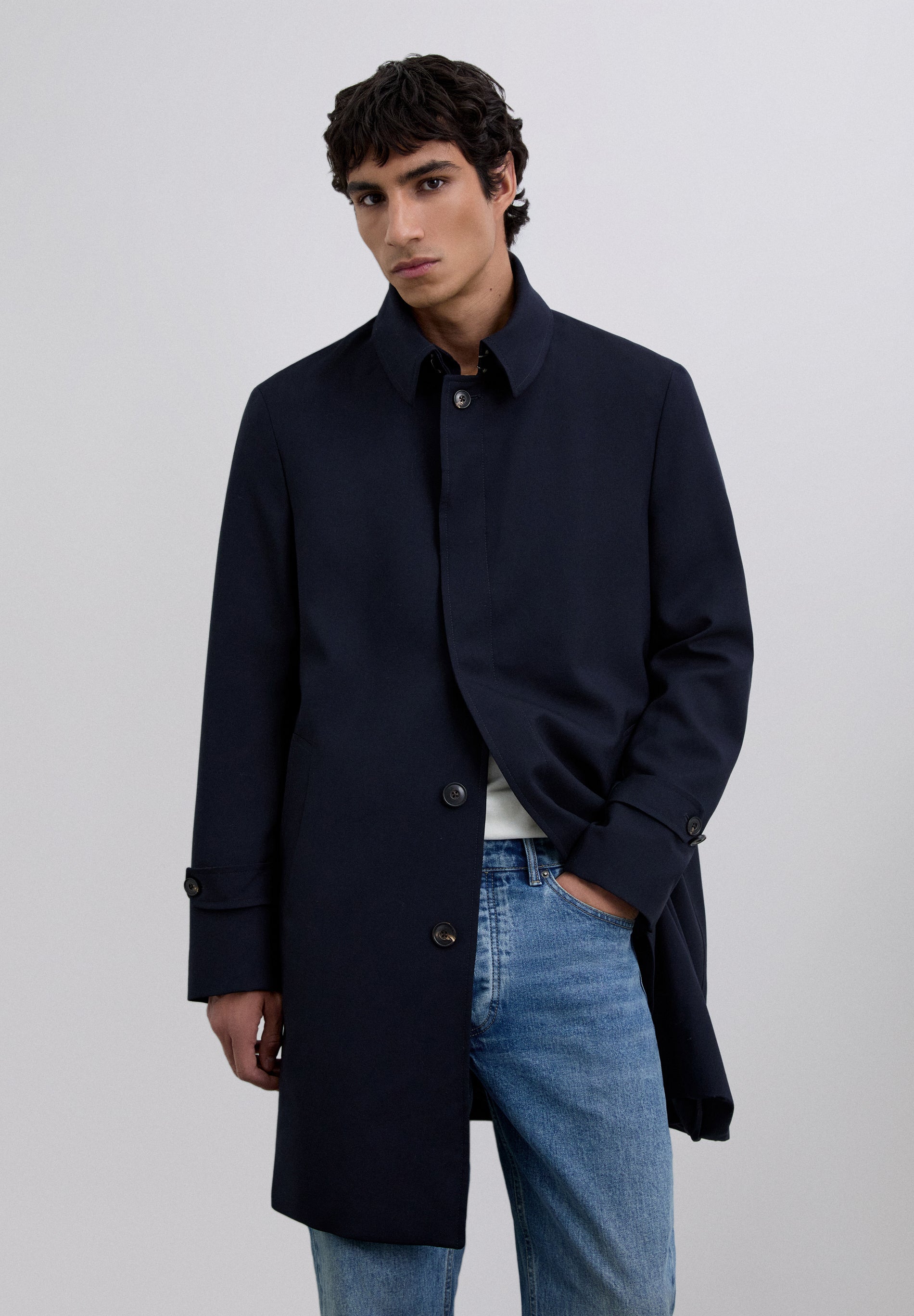 100% LEATHER TRENCH COAT