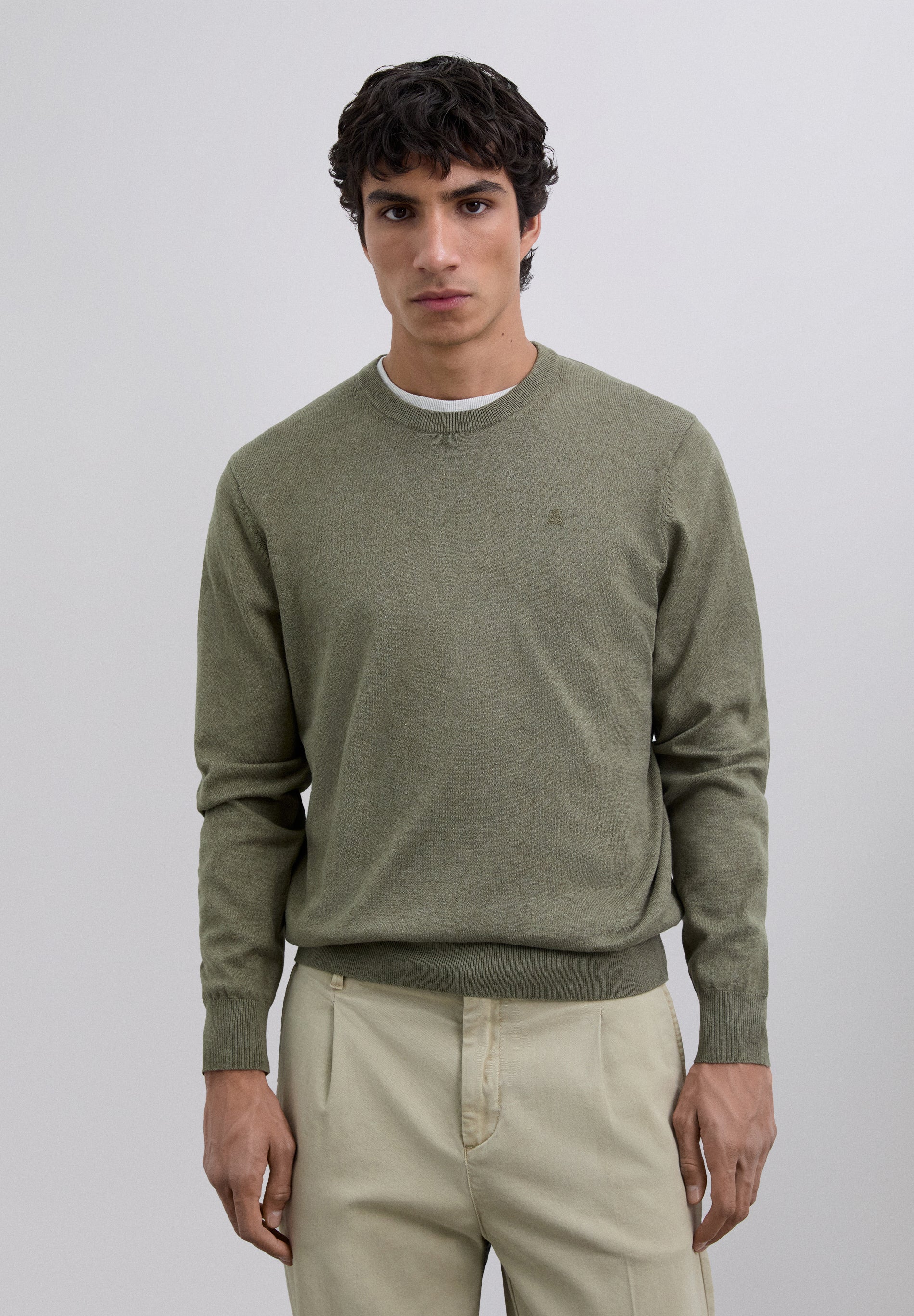 TEXTURED KNIT SWEATER