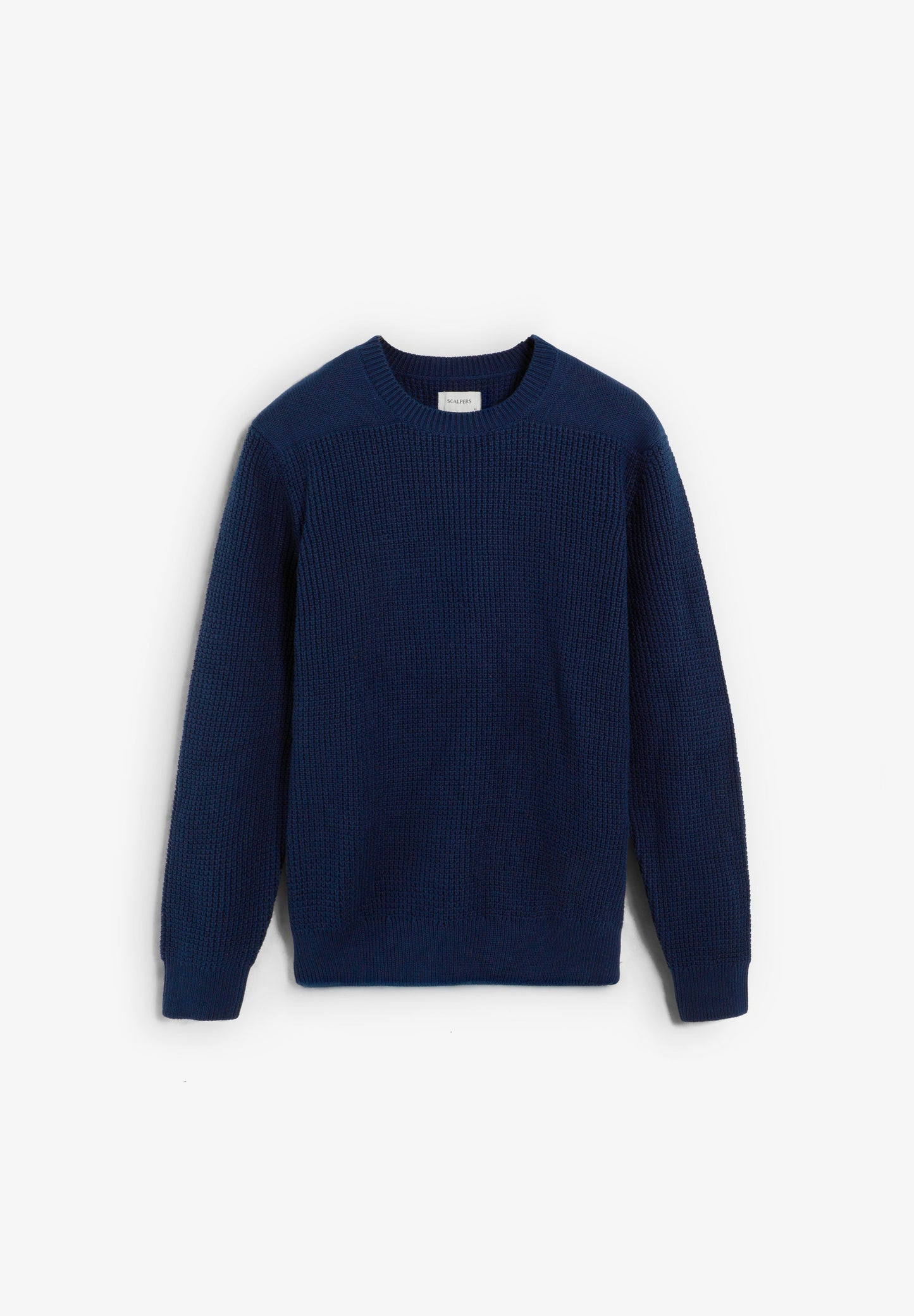 SWEATER WITH TEXTURED LOGO