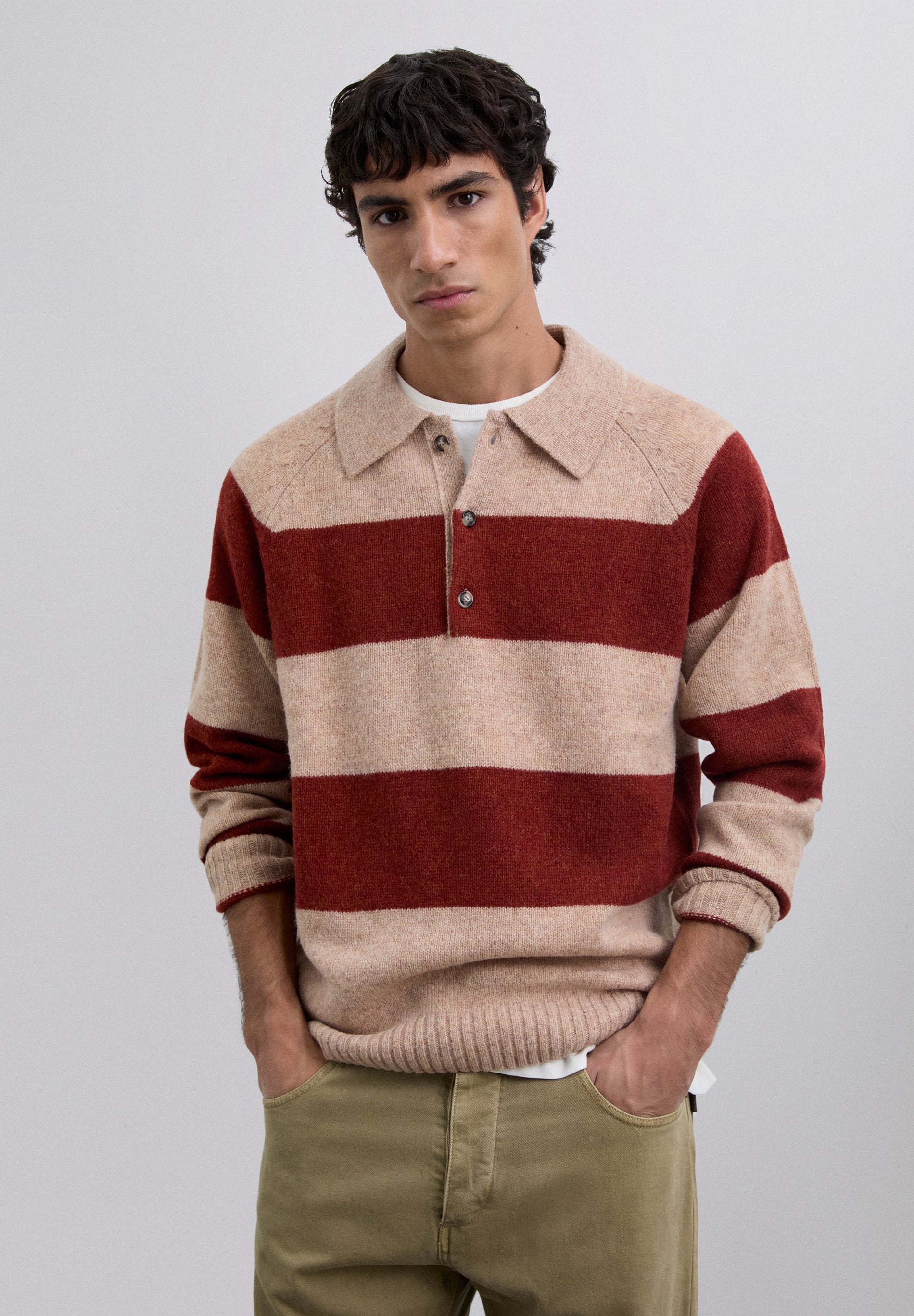 SCSTRIPES POLO TRICOT