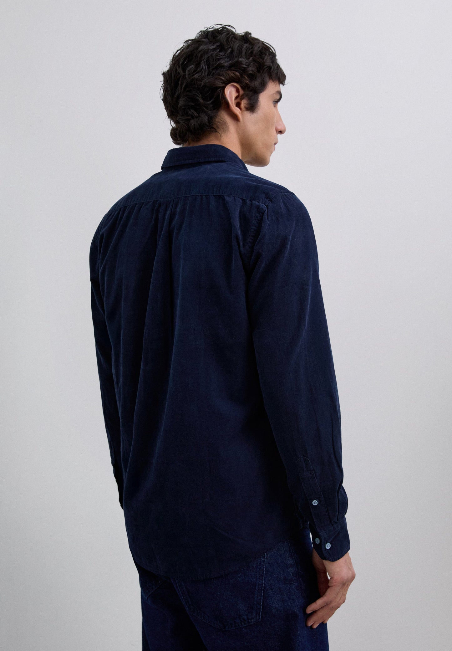 MICRO-CORDUROY SKULL SHIRT