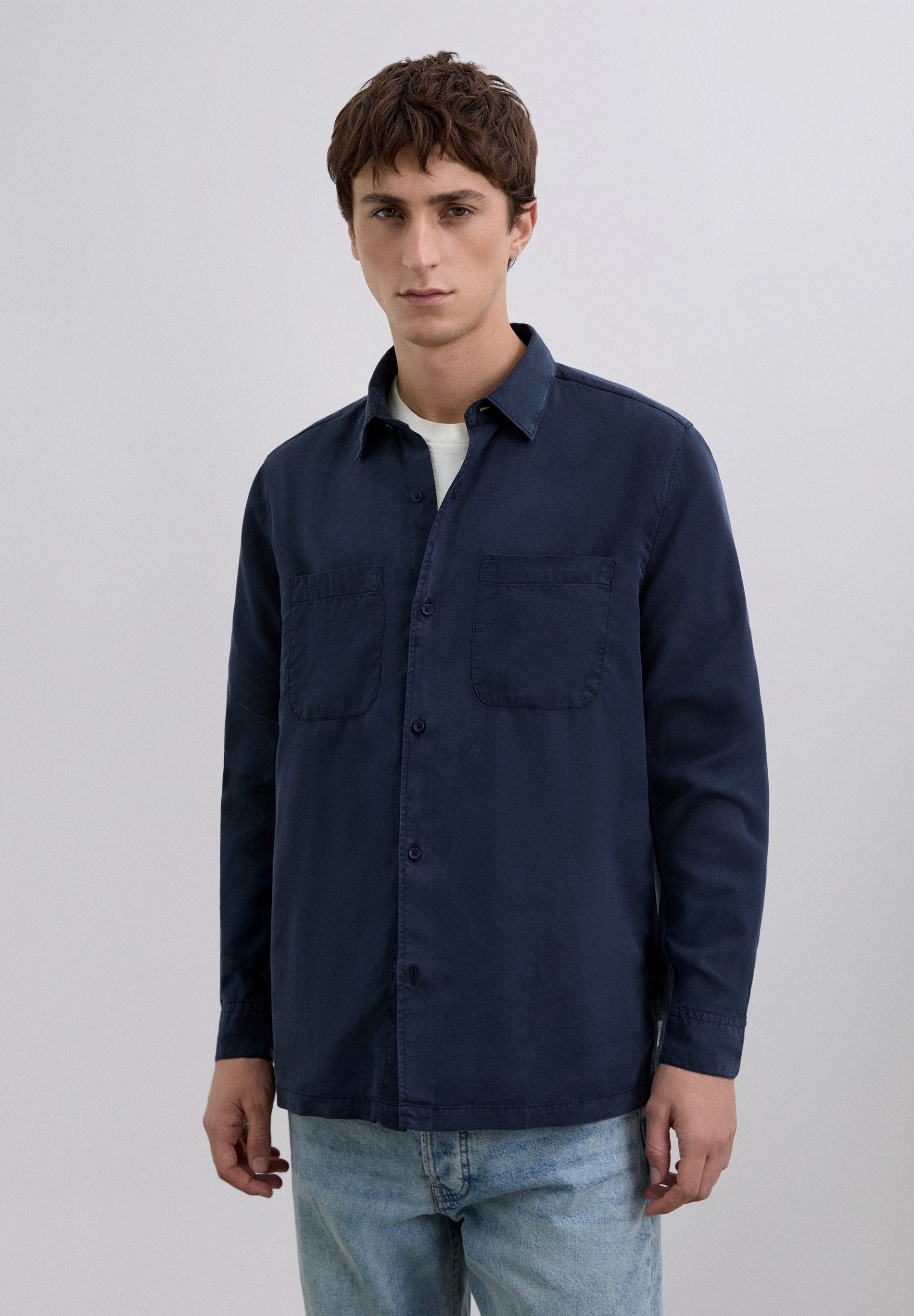 SLIM FIT COTTON SHIRT