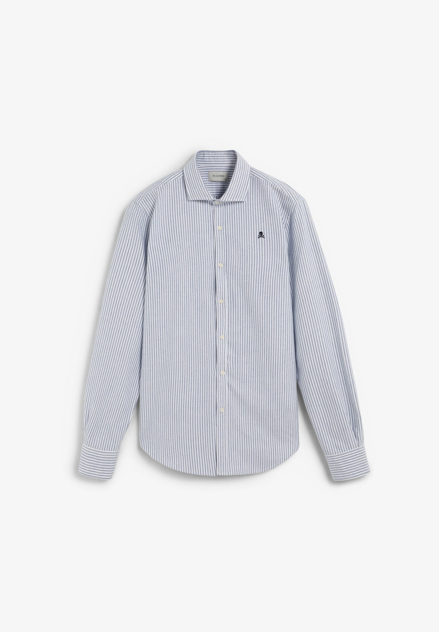 STRIPED OXFORD SHIRT WITH LOGO