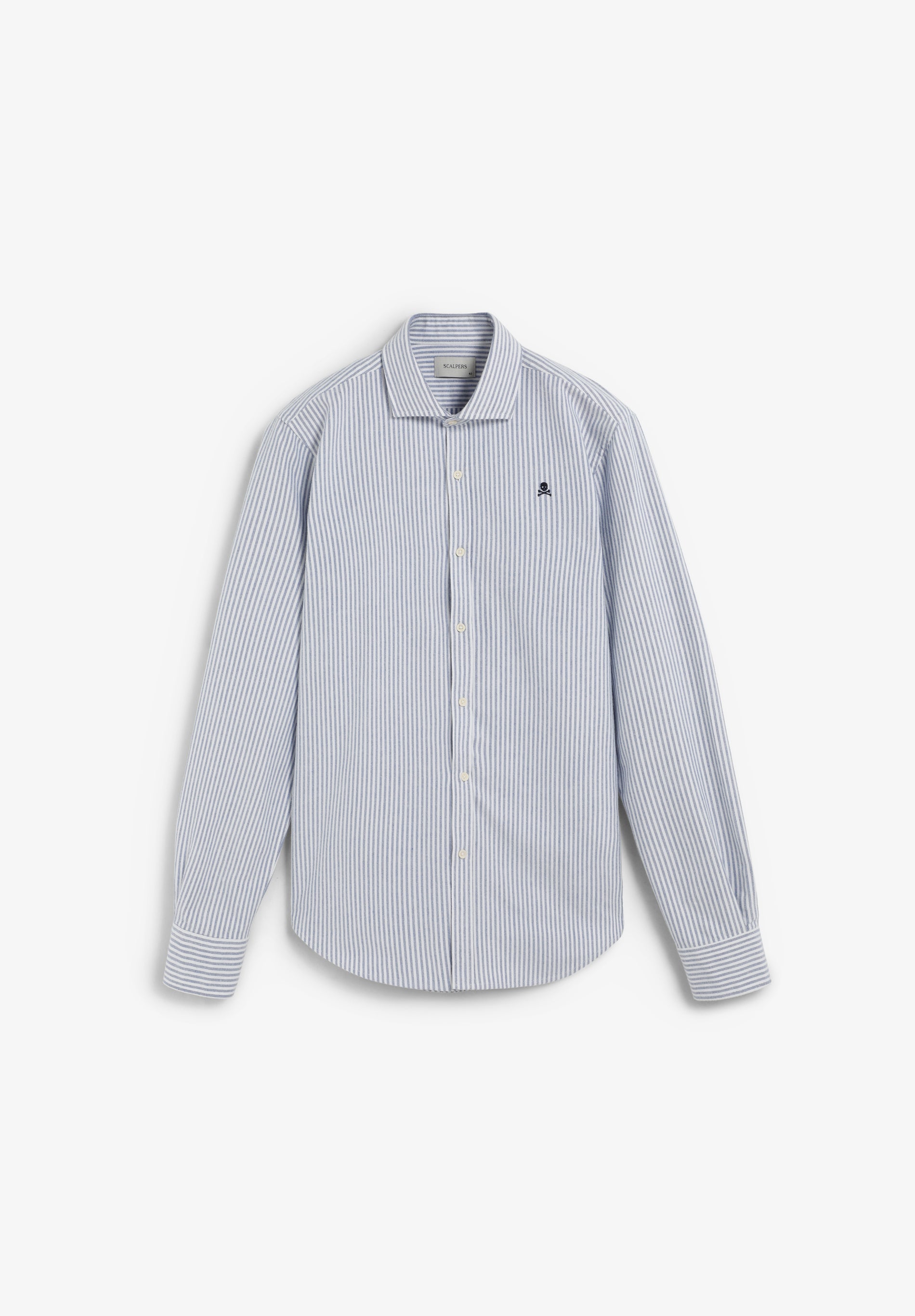 STRIPED OXFORD SHIRT WITH LOGO