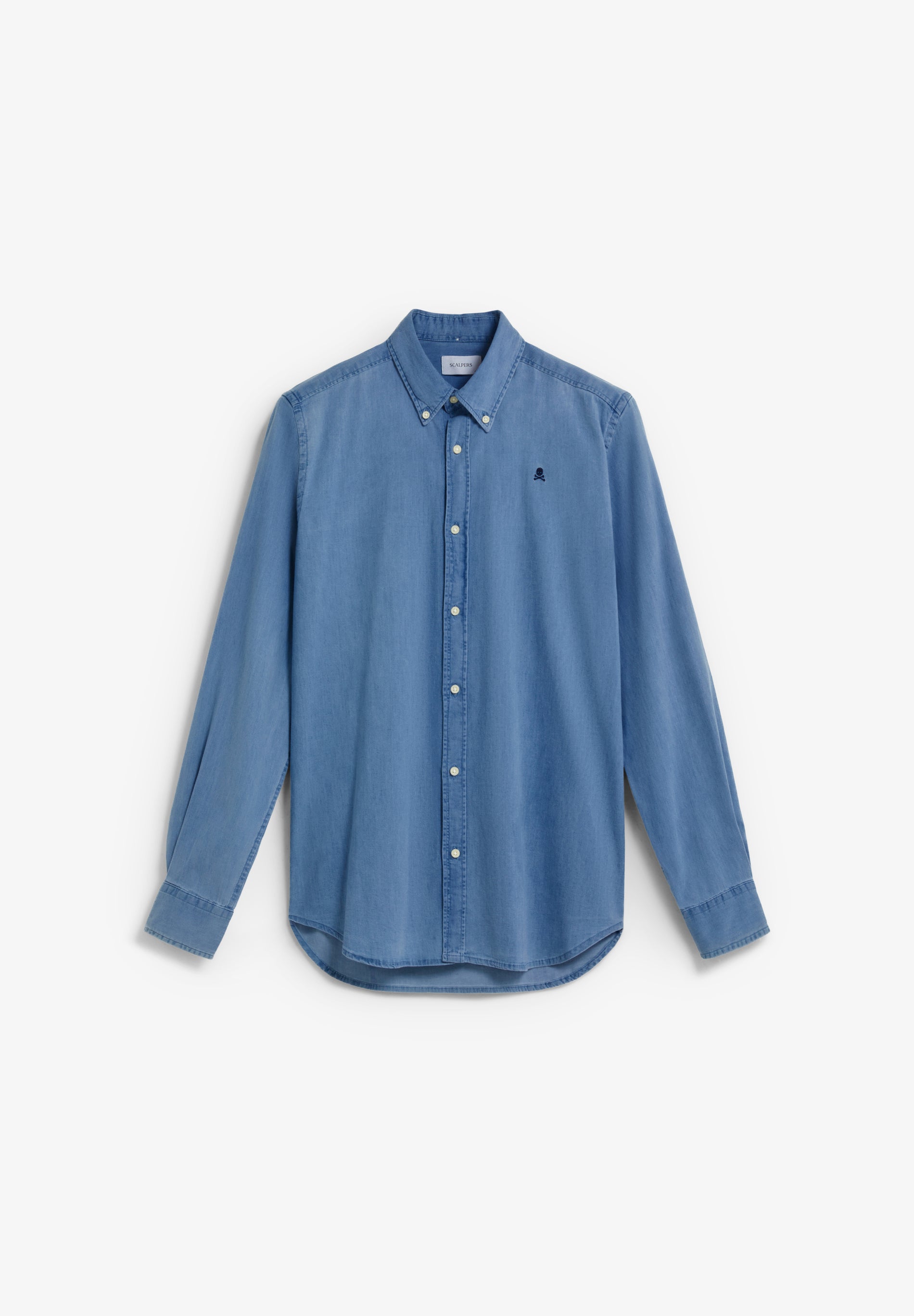 DENIM SHIRT WITH CONTRAST EMBROIDERY
