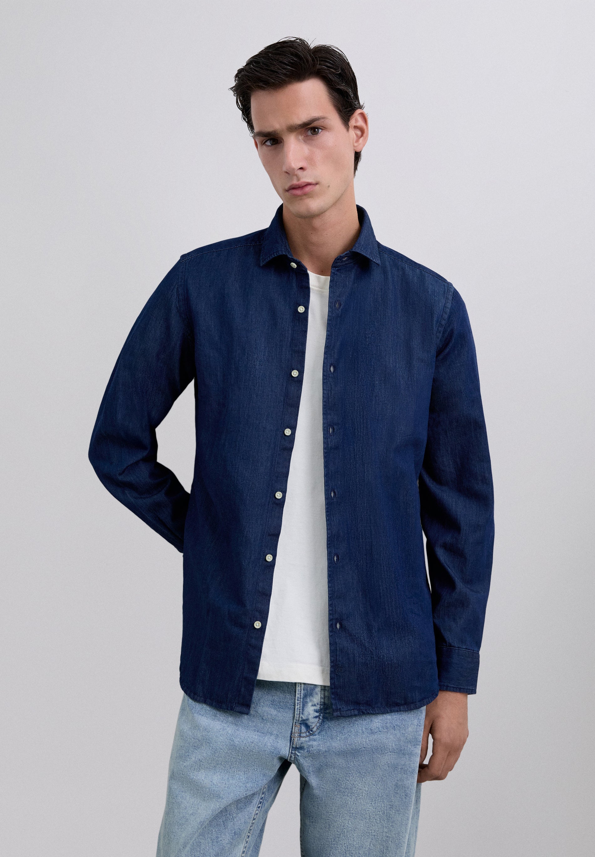 DENIM COTTON SHIRT