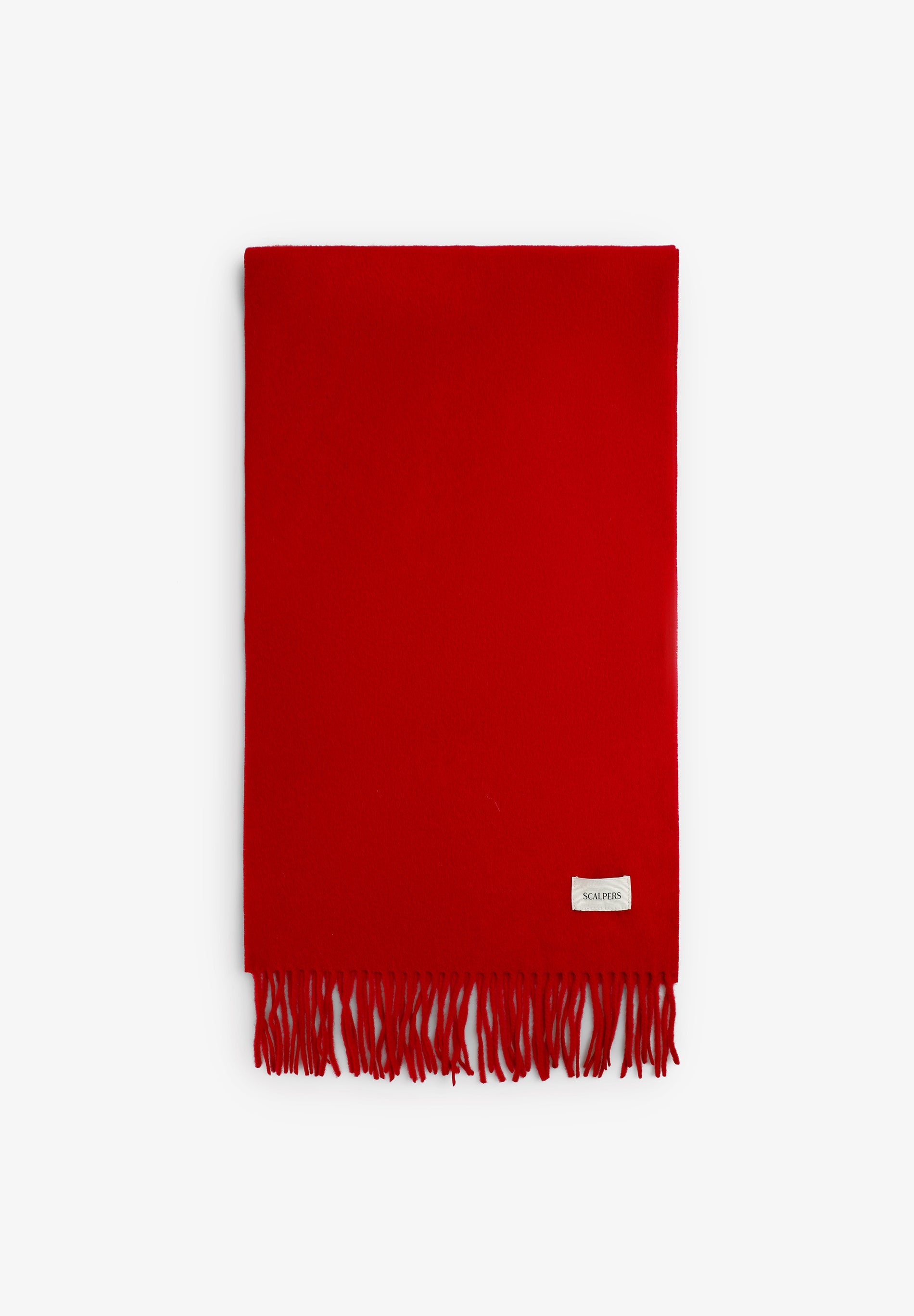 BASIC WOOL SCARF WITH FRINGES
