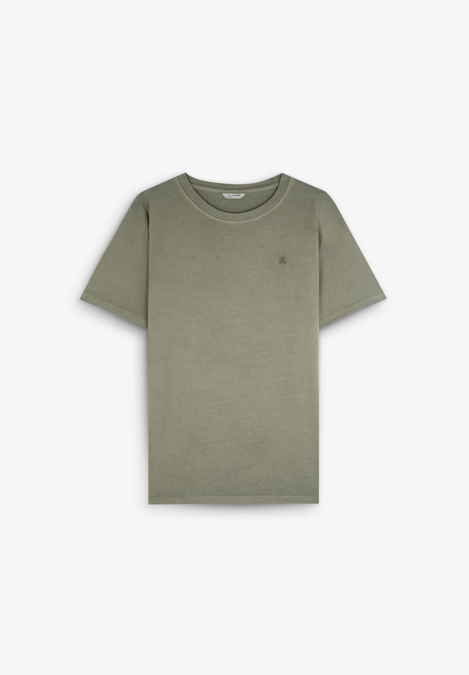 CAMISETA CALAVERA BORDADA TONO - Scalpers