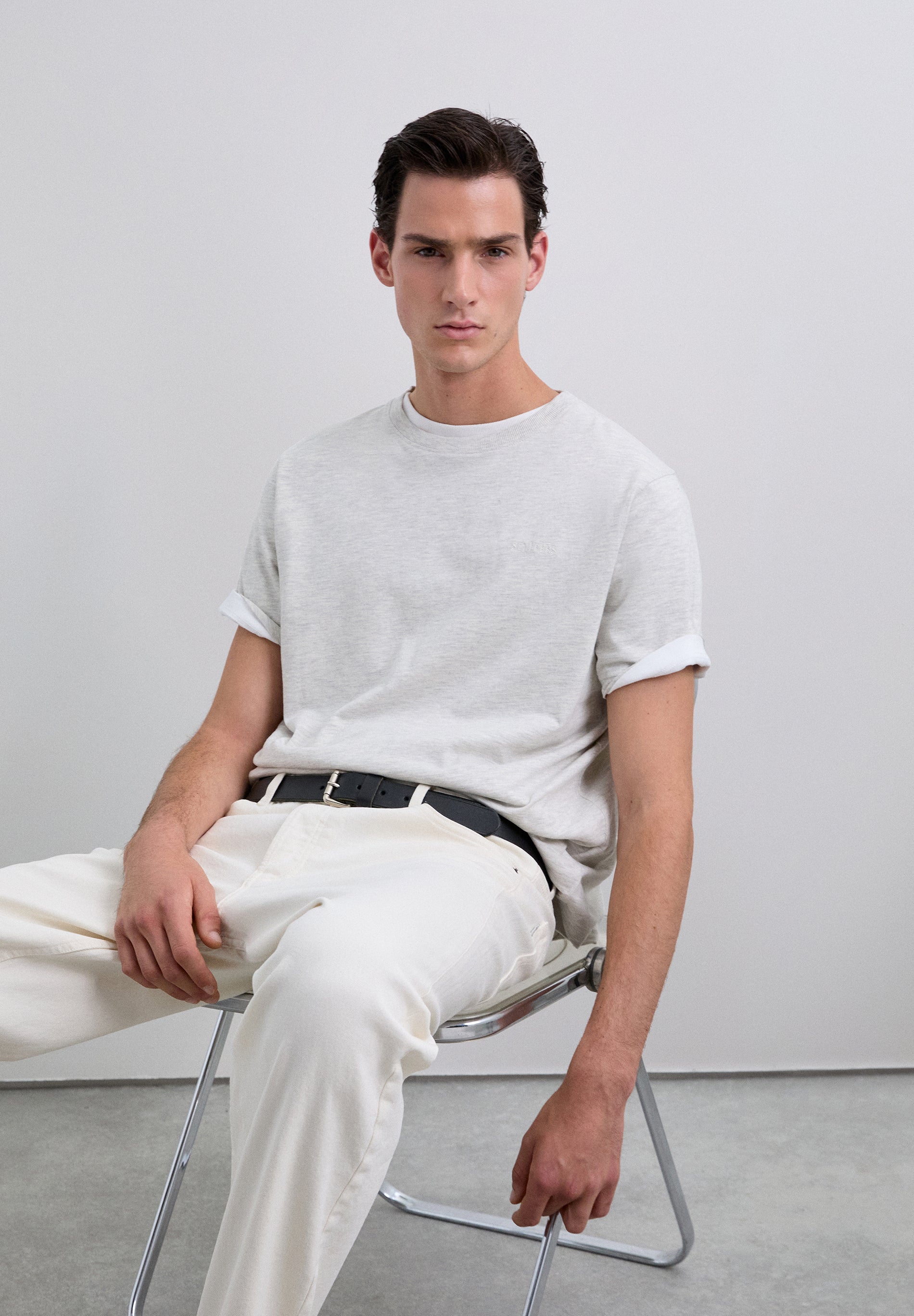 FADED EMBROIDERED T-SHIRT